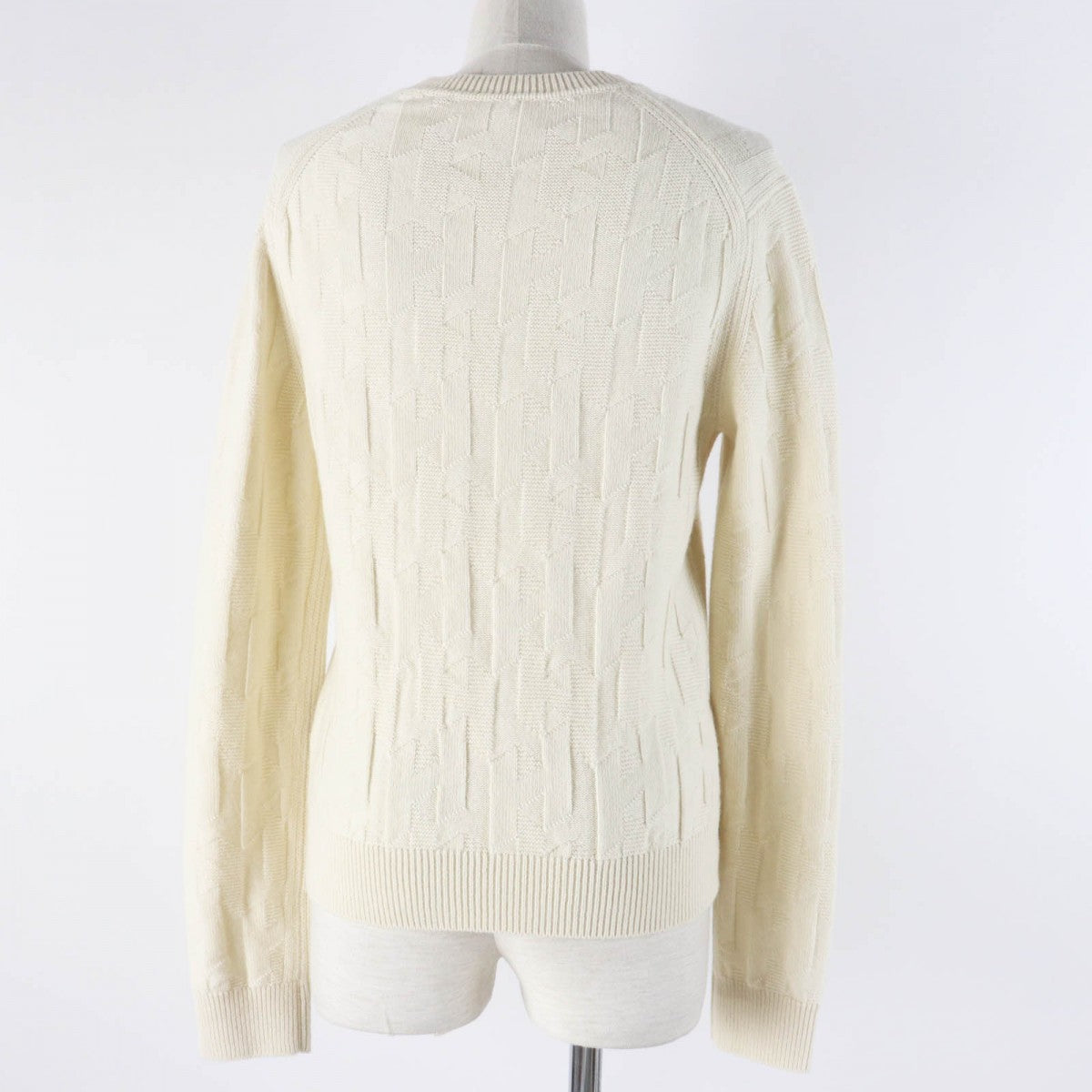 HERMES knit 3H2617D4 Main: 100% wool Ivory Women 36
