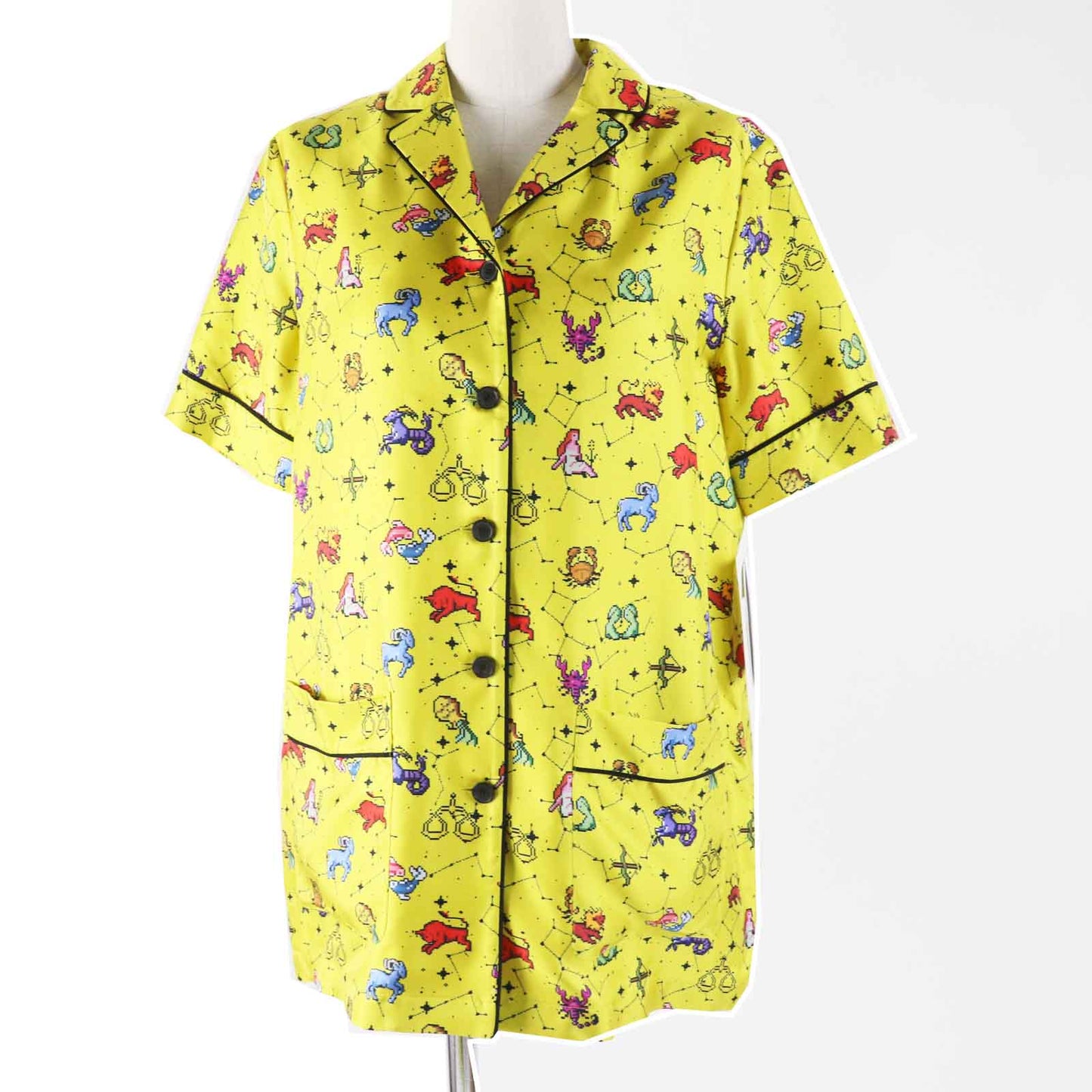 Christian Dior Short sleeve shirt 241V29A6633 Main: 100% silk yellow Women 38