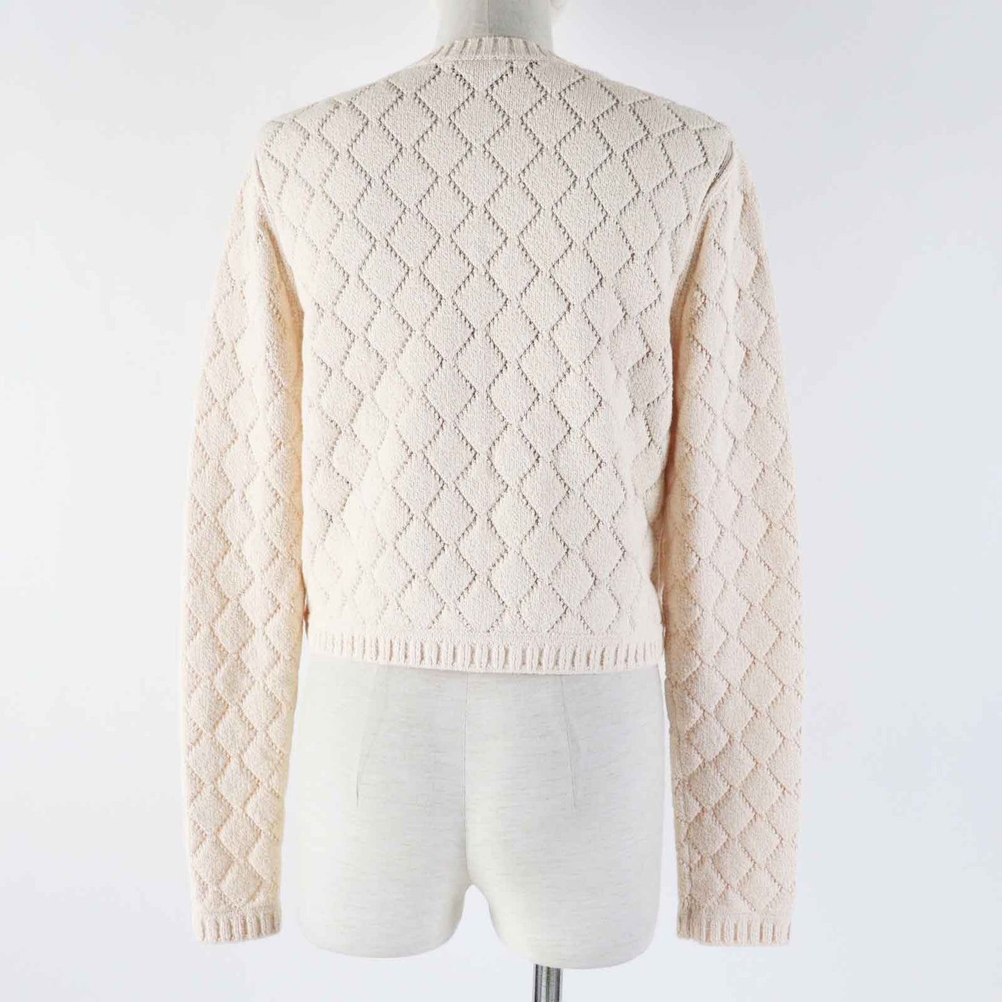 CHANEL cardigan 23S P74515 Outer: 86% cotton, Outer: 14% polyamide, Part: 78% cotton, Part: 21% polyamide, Part: 1% polyurethane Light orange Women 36