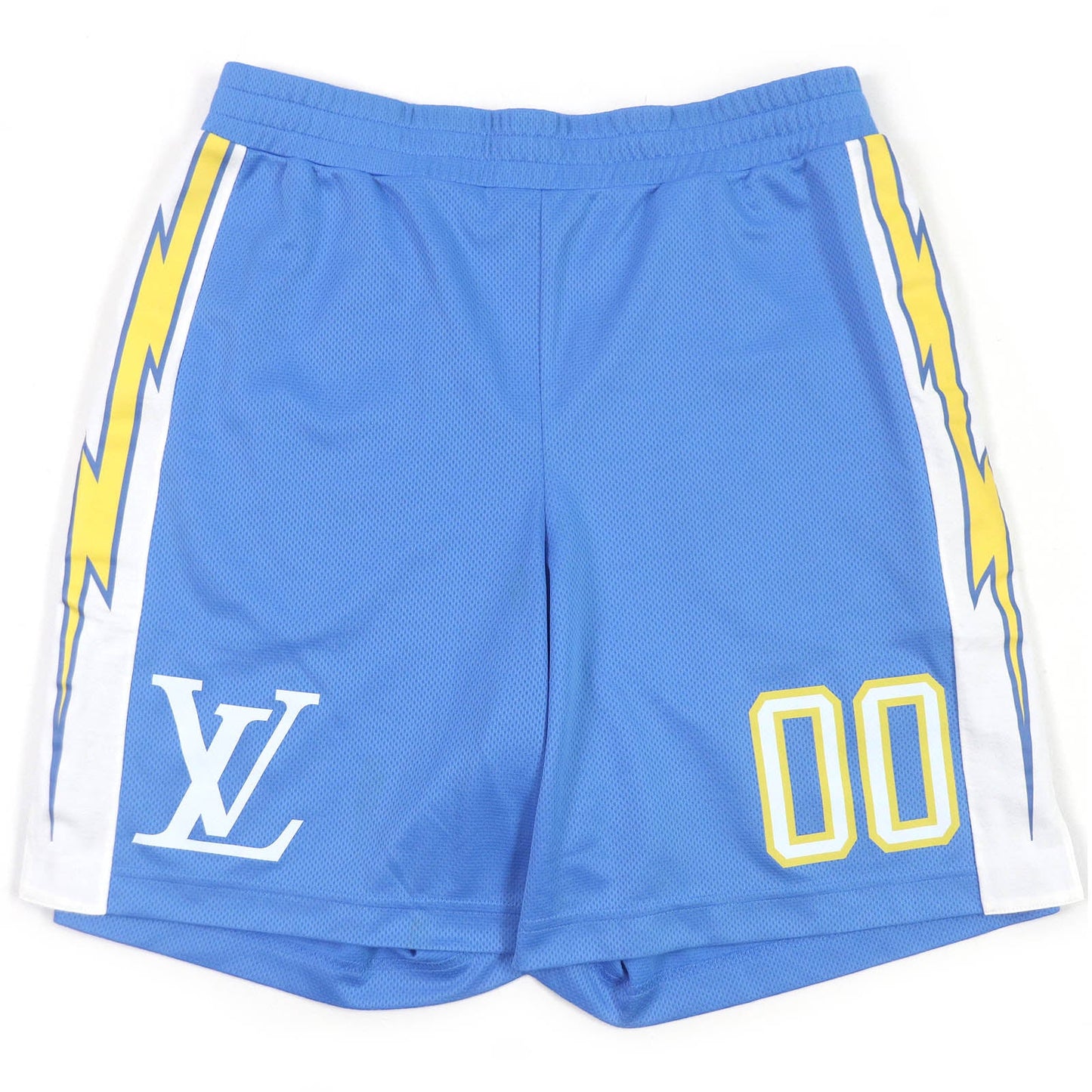 LOUIS VUITTON Shorts Main: 80% polyester, Main: 20% cotton blue mens M