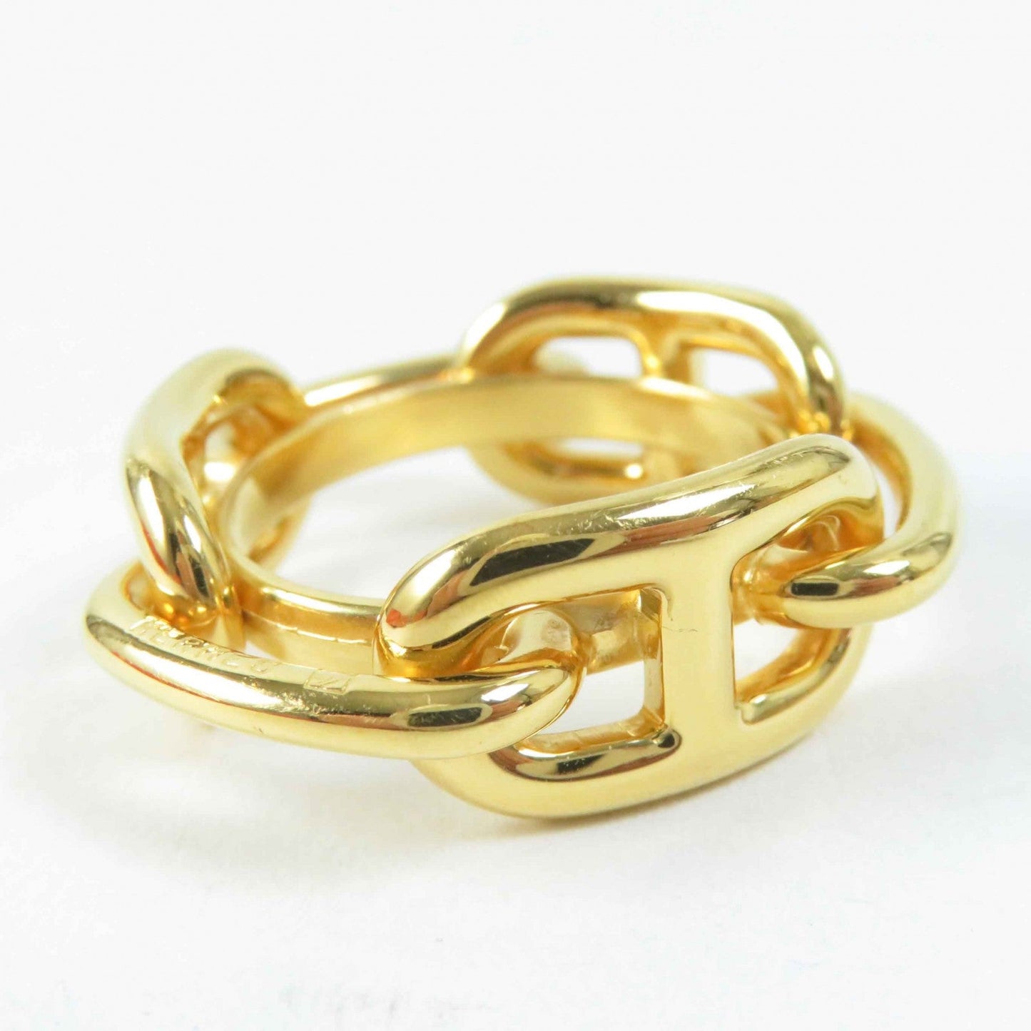 HERMES Scarf ring Main�FGold Plated gold Lukade Women