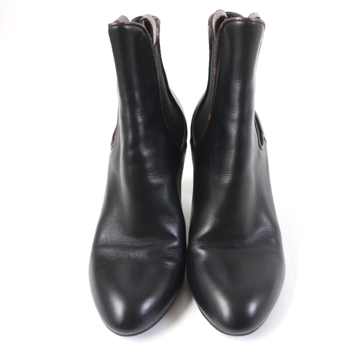LOUIS VUITTON short boots Main: Leather black Women 38 1/2
