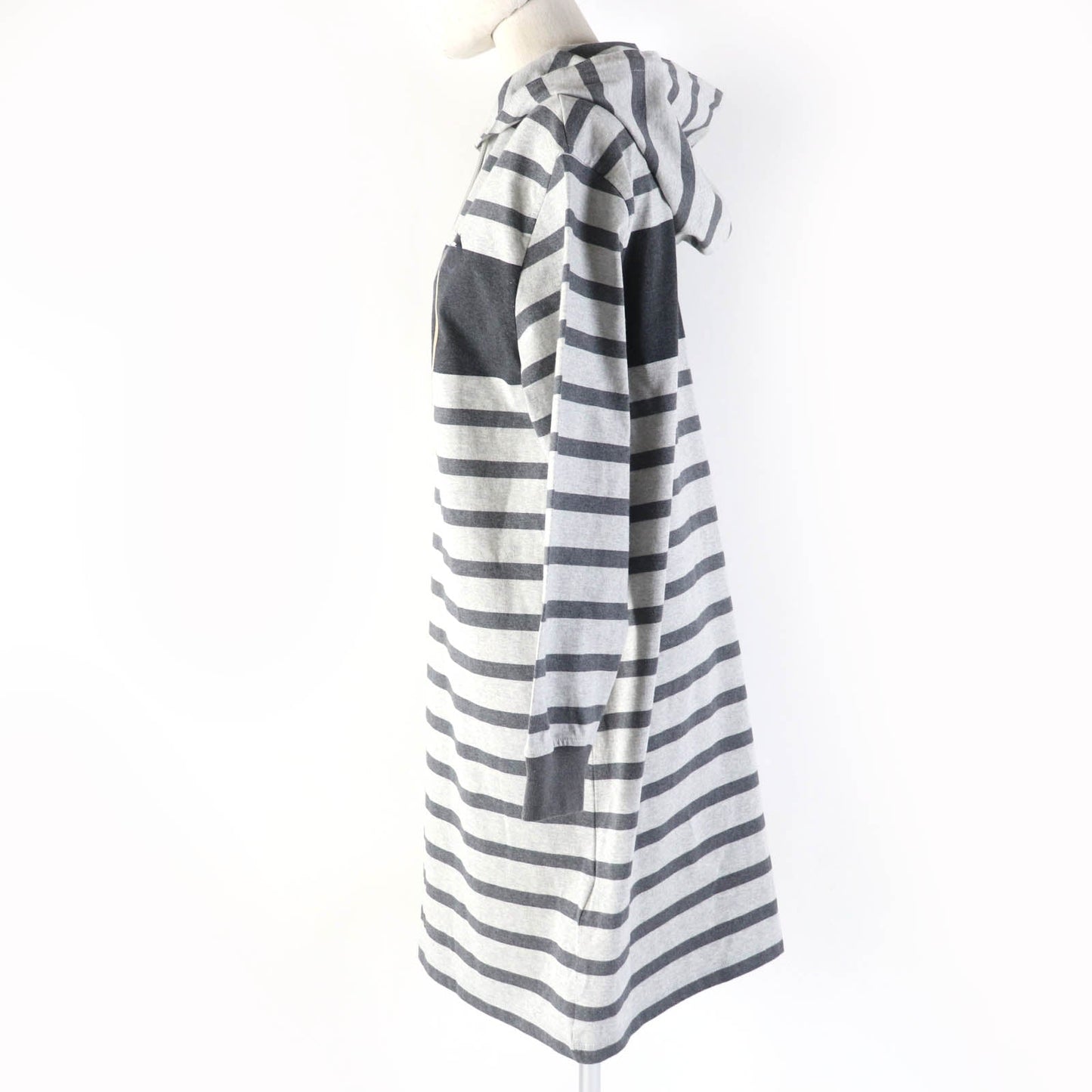 HERMES one piece Main: 100% cotton, part: 82% cotton, part: 16% nylon, part: 2% polyurethane gray Mariniere Women 34