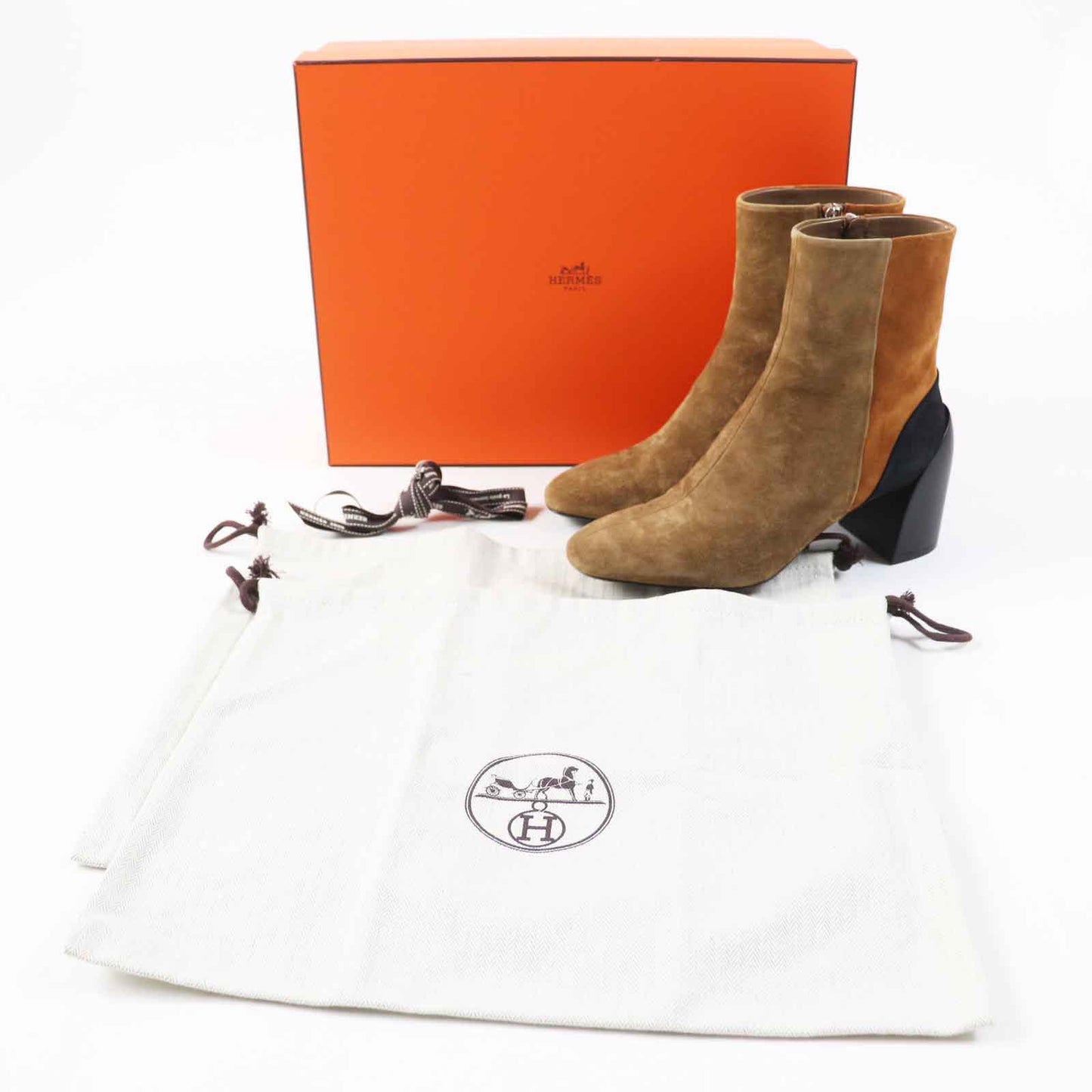 HERMES short boots Main: Suede leather Multi BROOKE Women 37