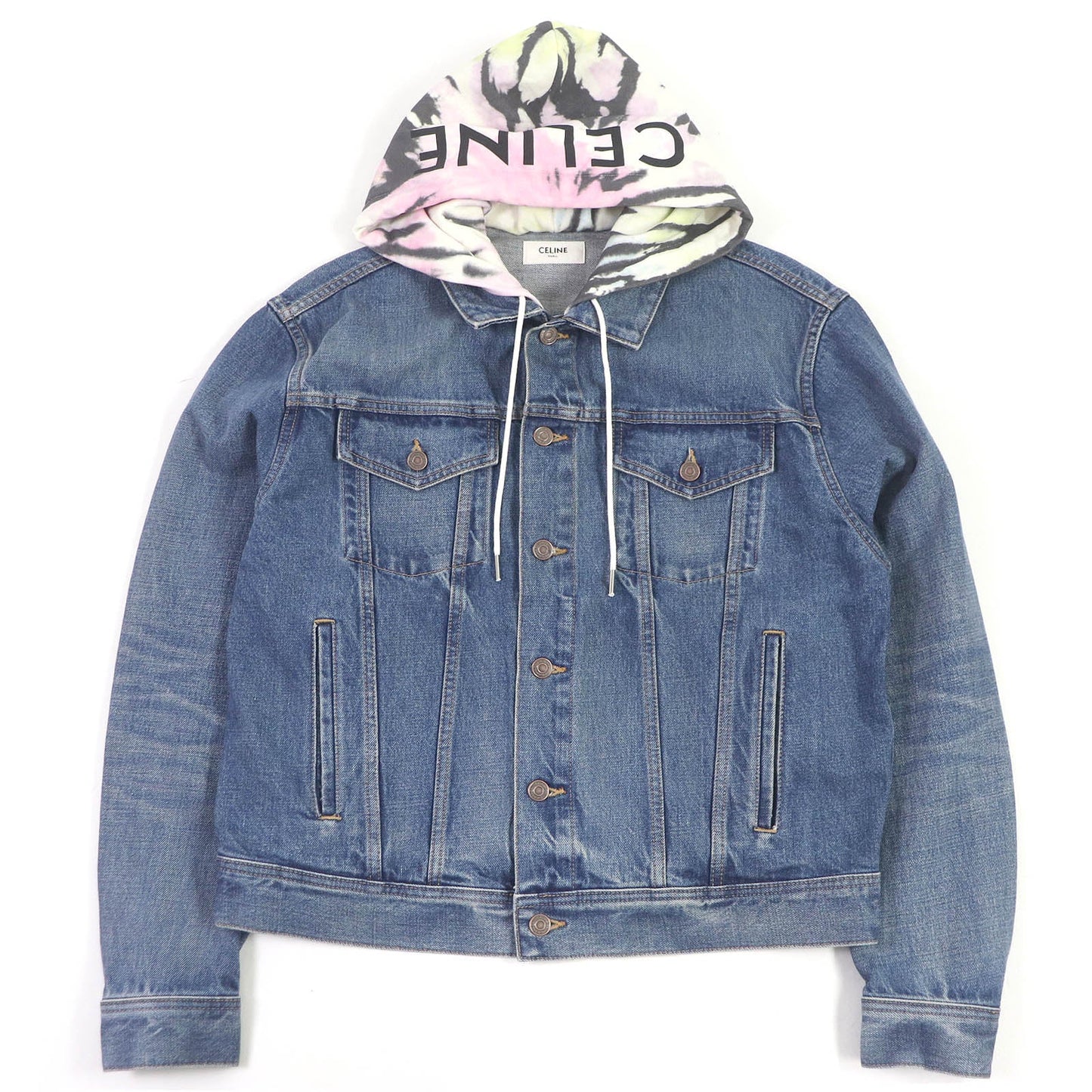 CELINE Denim Jacket 2Q660930F Main: 100% cotton Indigo blue mens M