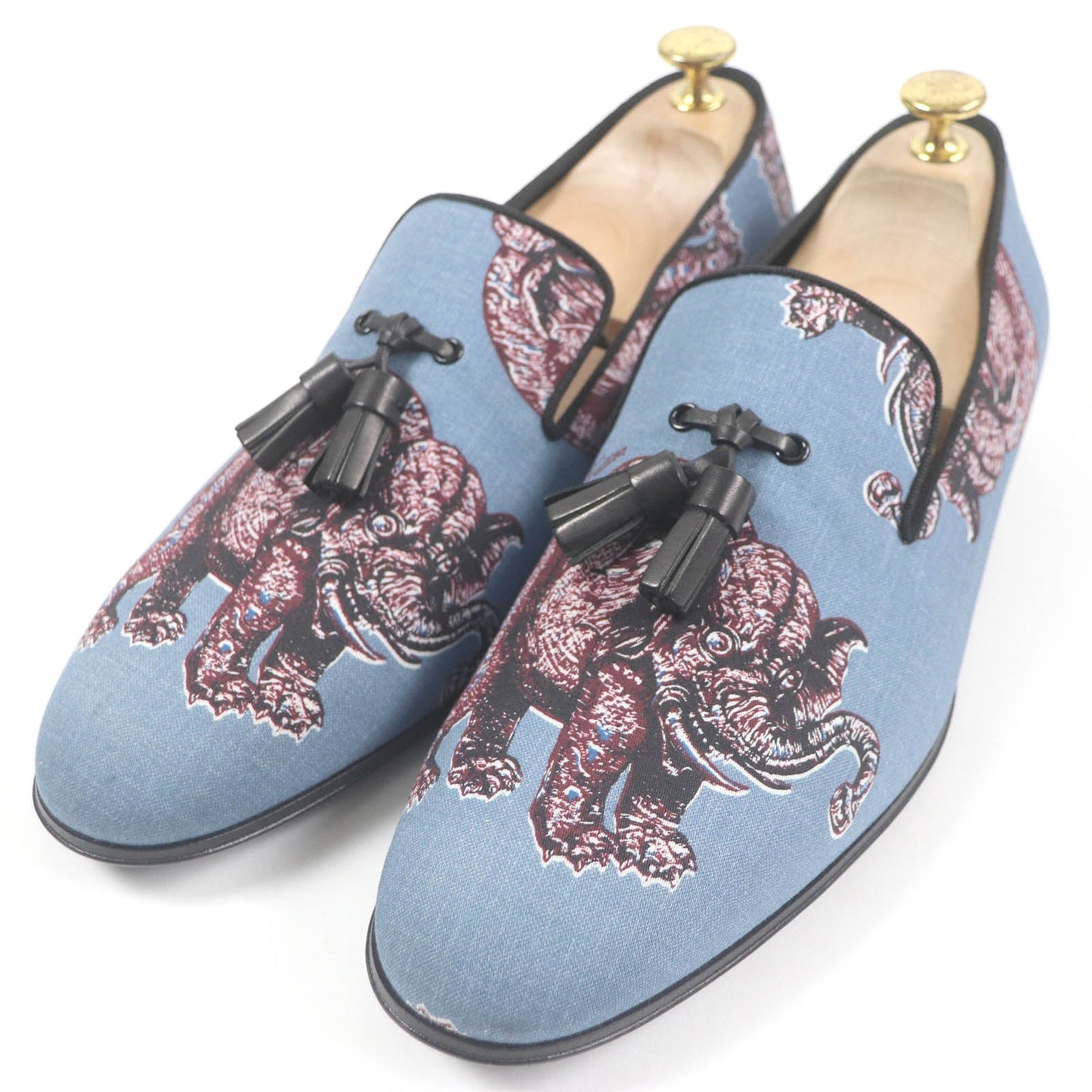 LOUIS VUITTON loafers Part: Canvas blue mens 7