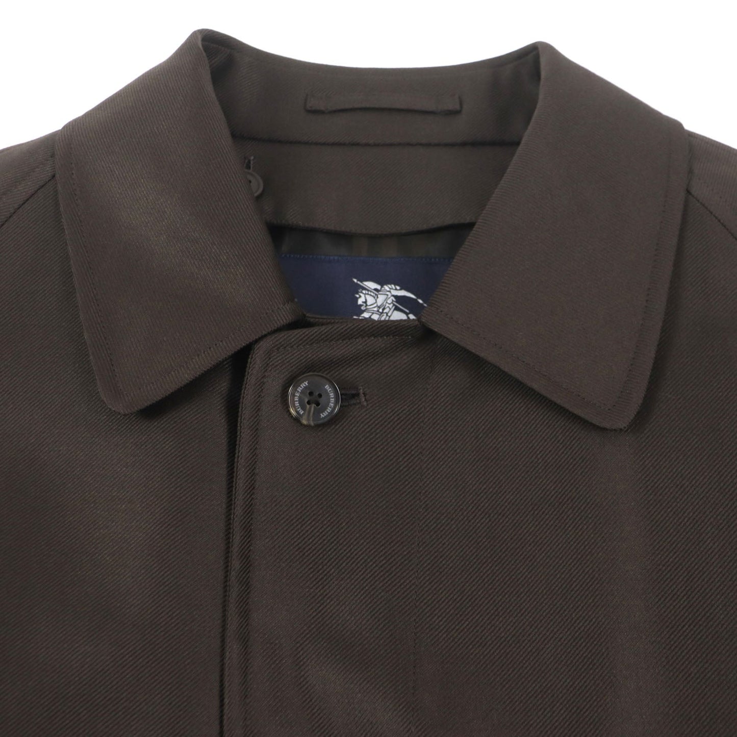 BURBERRY LONDON Stainless collar coat Outer: 67% wool, Outer: 33% silk, Lining: cupra, Lining: polyester, Liner: 50% cupra Dark brown mens 90-165-4
