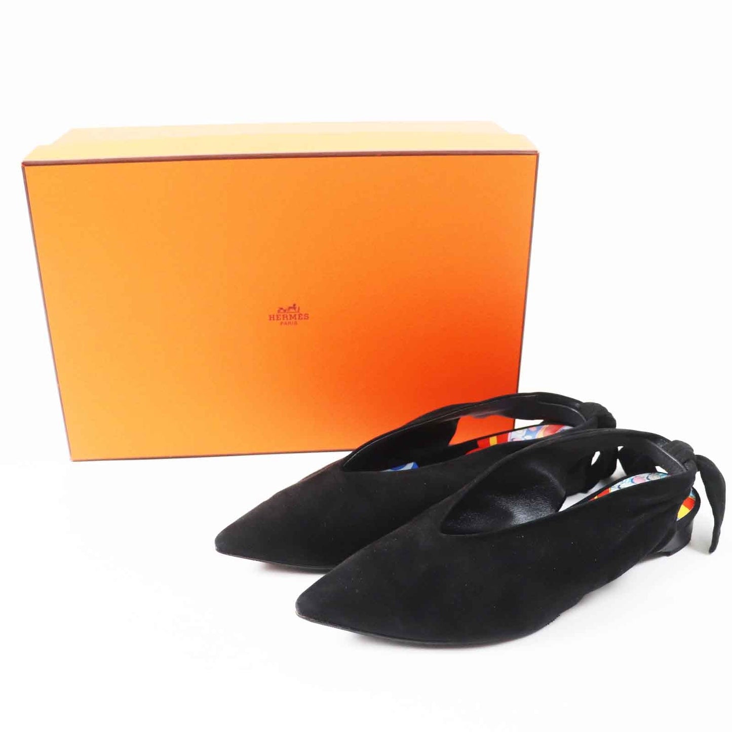 HERMES pumps 221013Z Main: Suede leather black Women 36