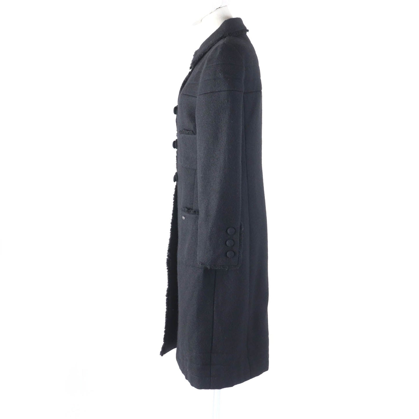 CHANEL coat P28956 06A Outer: 100% wool, Lining: 100% silk black Women 36