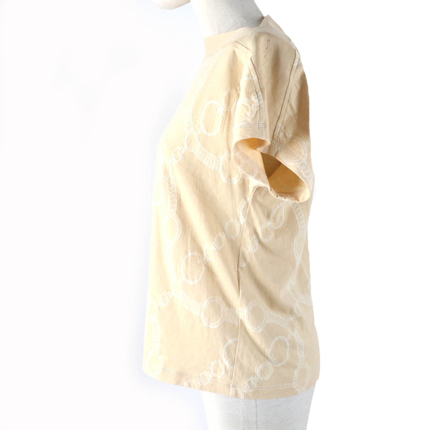 HERMES tops 2E4607DZ Main: 100% cotton beige Women 36