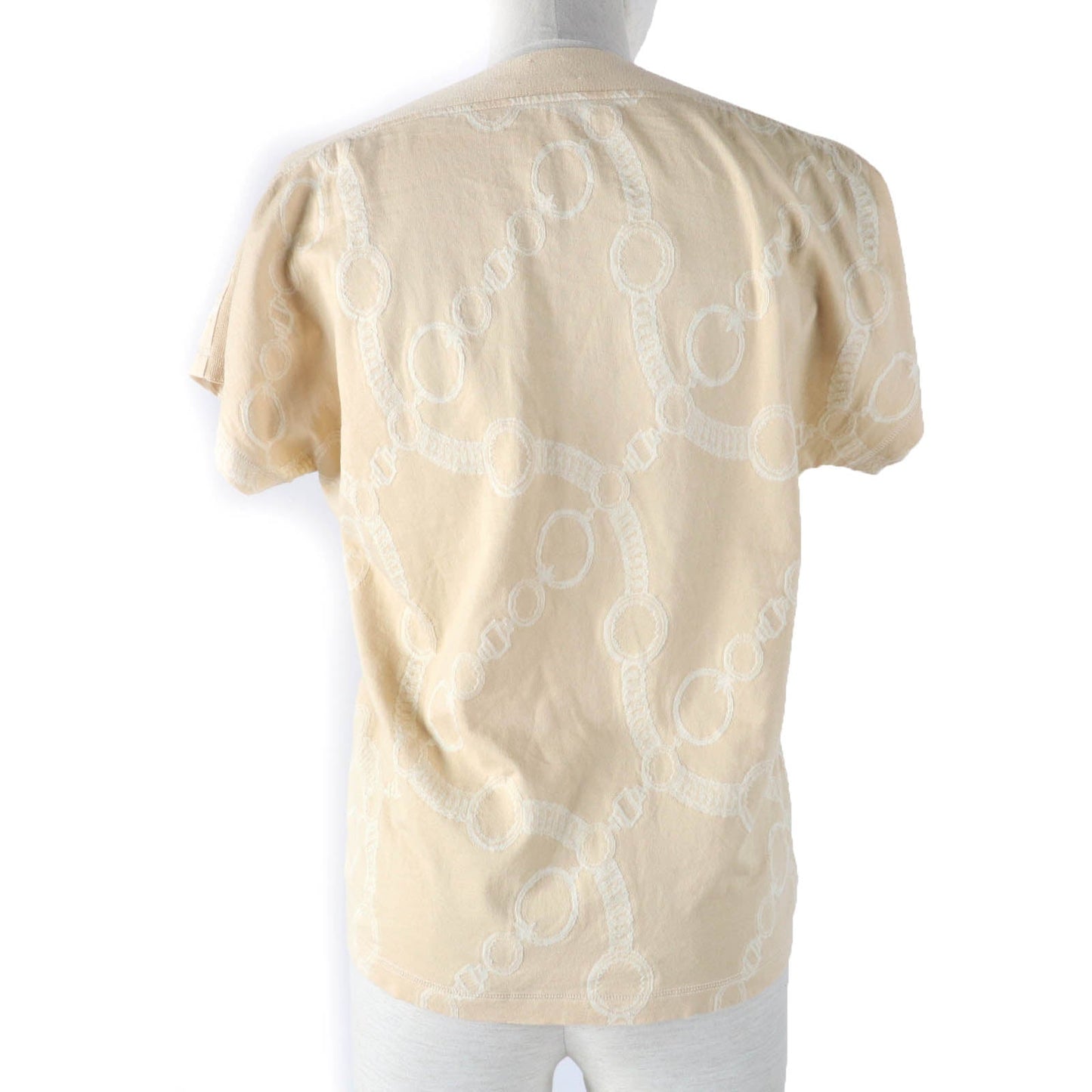 HERMES tops 2E4607DZ Main: 100% cotton beige Women 36