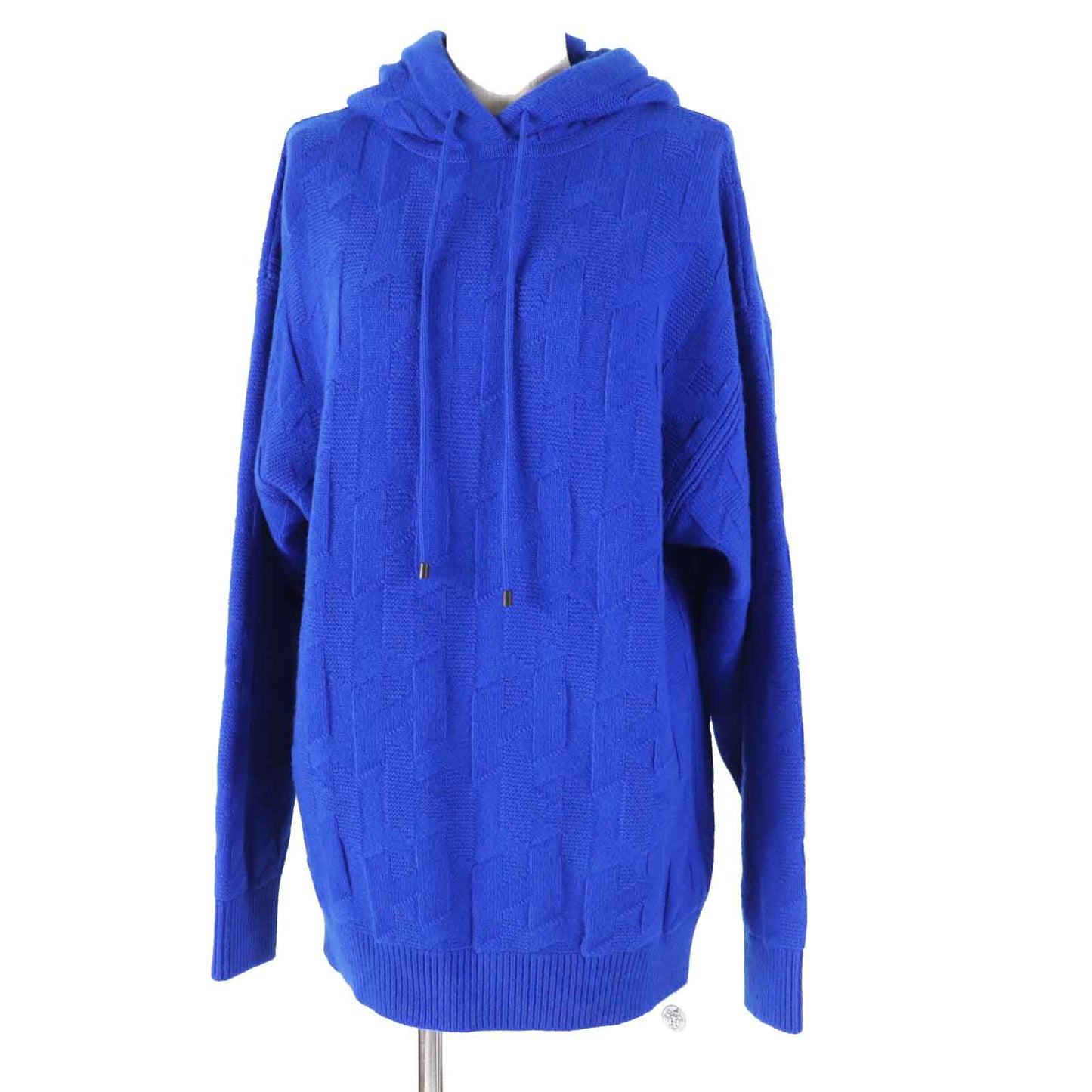 HERMES Hoodie 4E2623D3 Main: 100% wool, part: 98% wool, part: 2% nylon blue Women 34