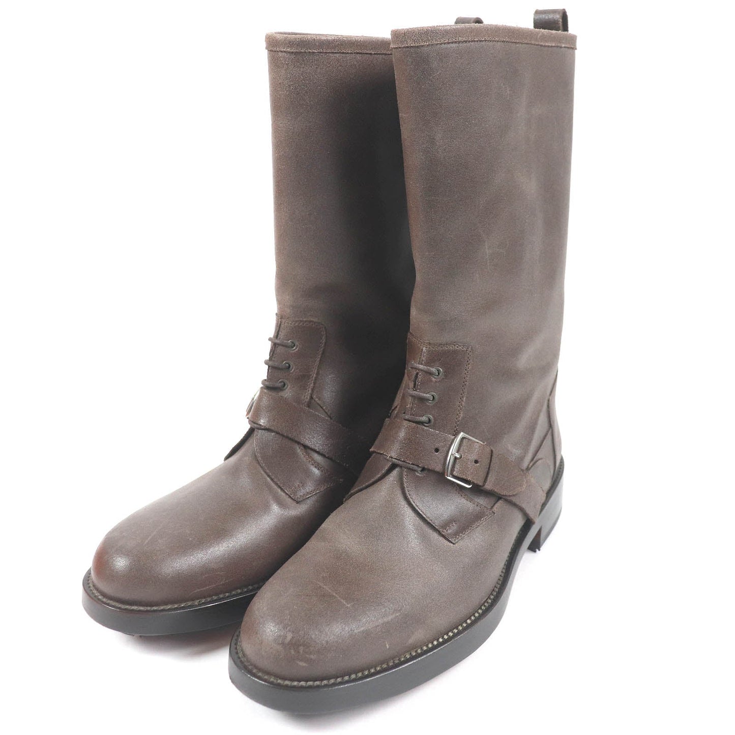 HERMES boots Main: Leather Brown mens 40