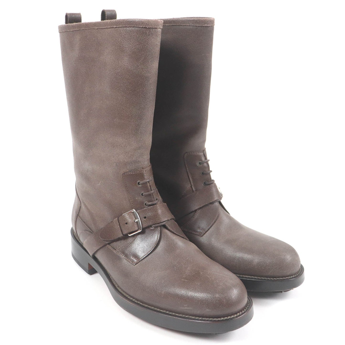 HERMES boots Main: Leather Brown mens 40