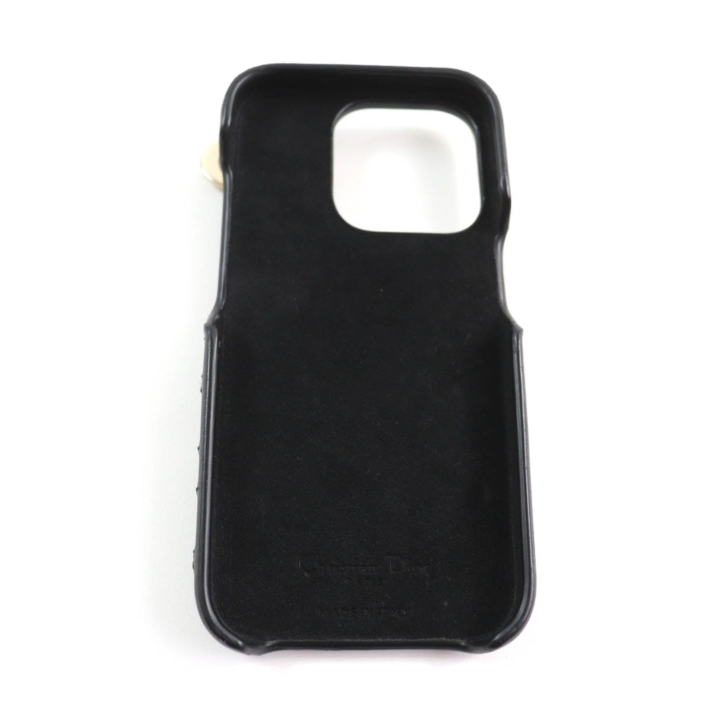 Christian Dior iPhone case S6003ONMJ leather black Lady Dior Women