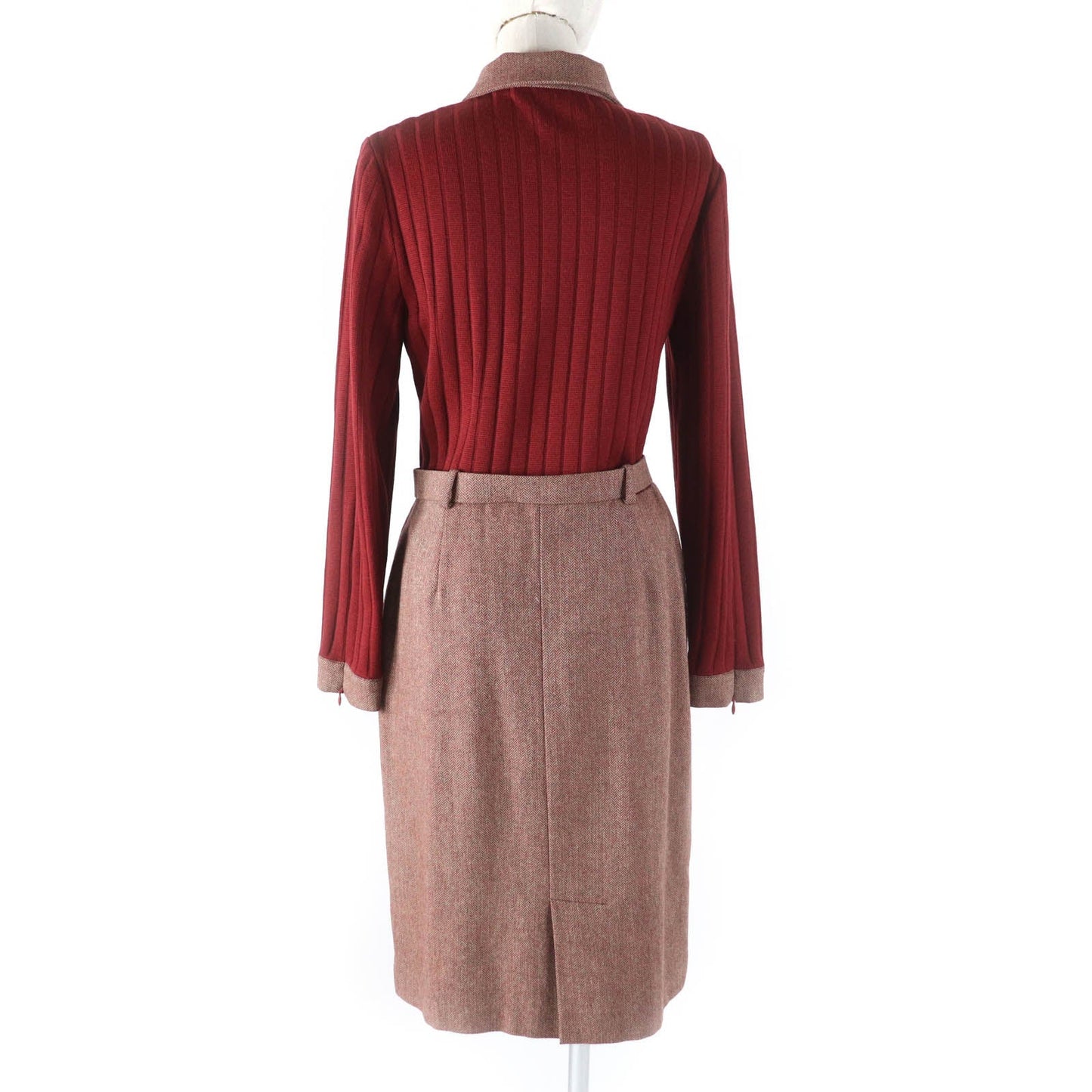 CELINE one piece Main: 100% wool, Lining: 66% acetate, Lining: 34% Bemberg Red type Women 40