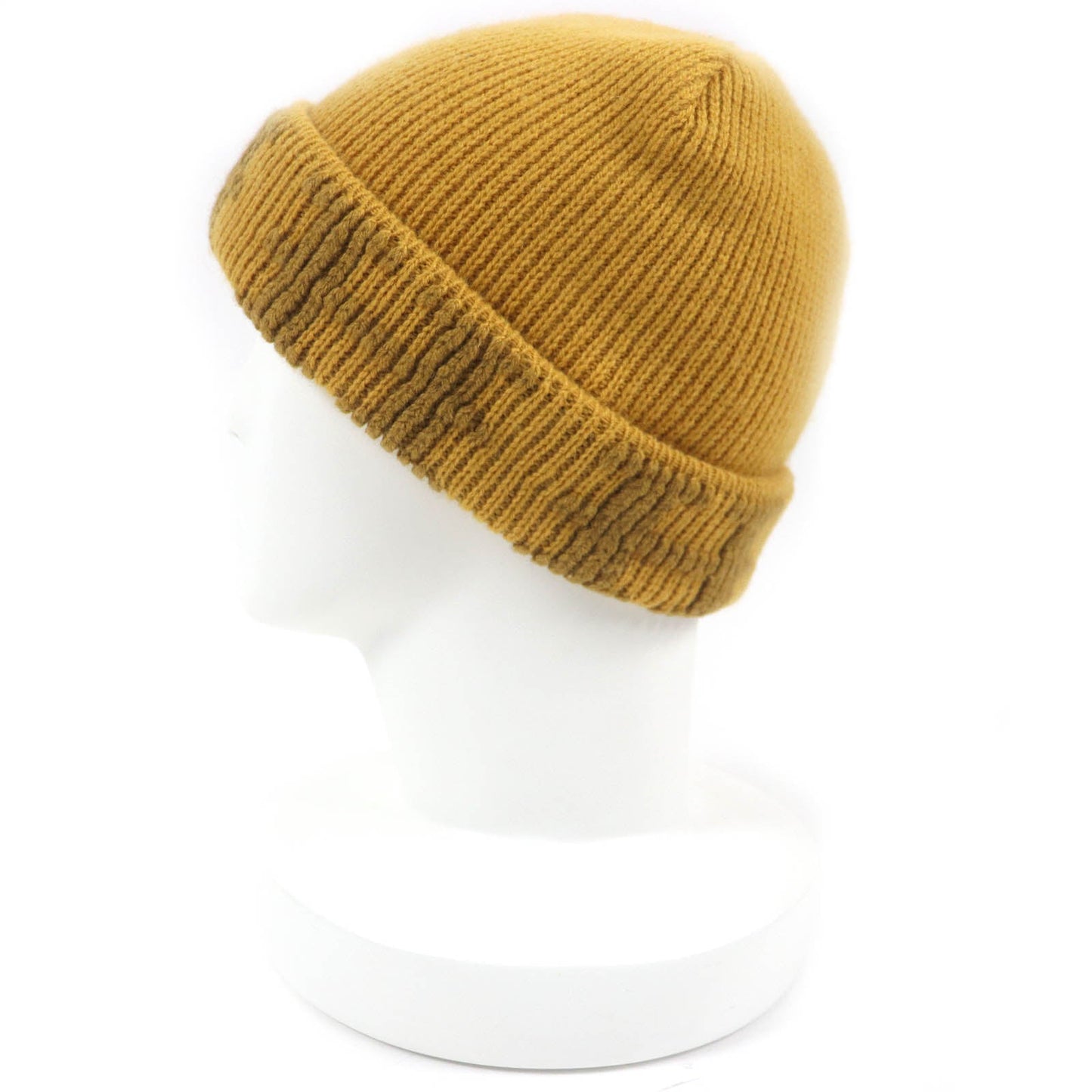 HERMES Knit cap Main: 100% cashmere yellow Women