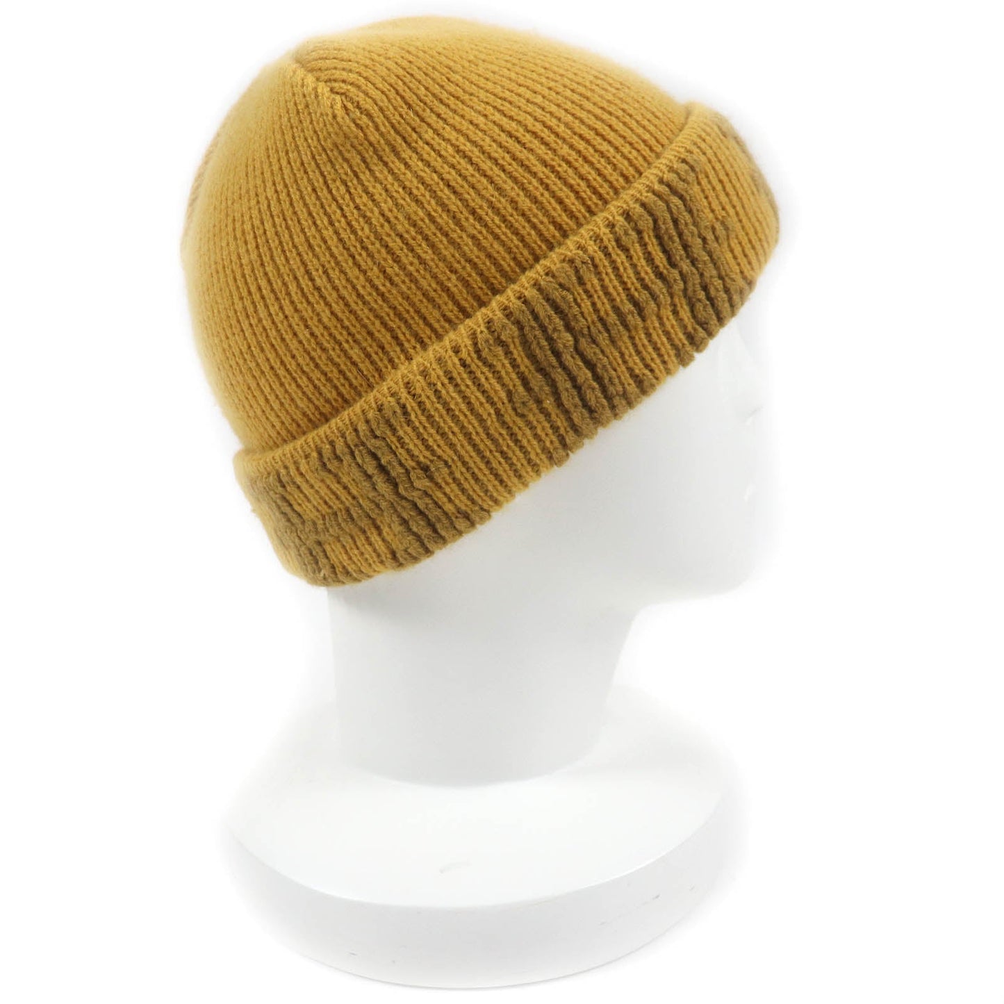 HERMES Knit cap Main: 100% cashmere yellow Women