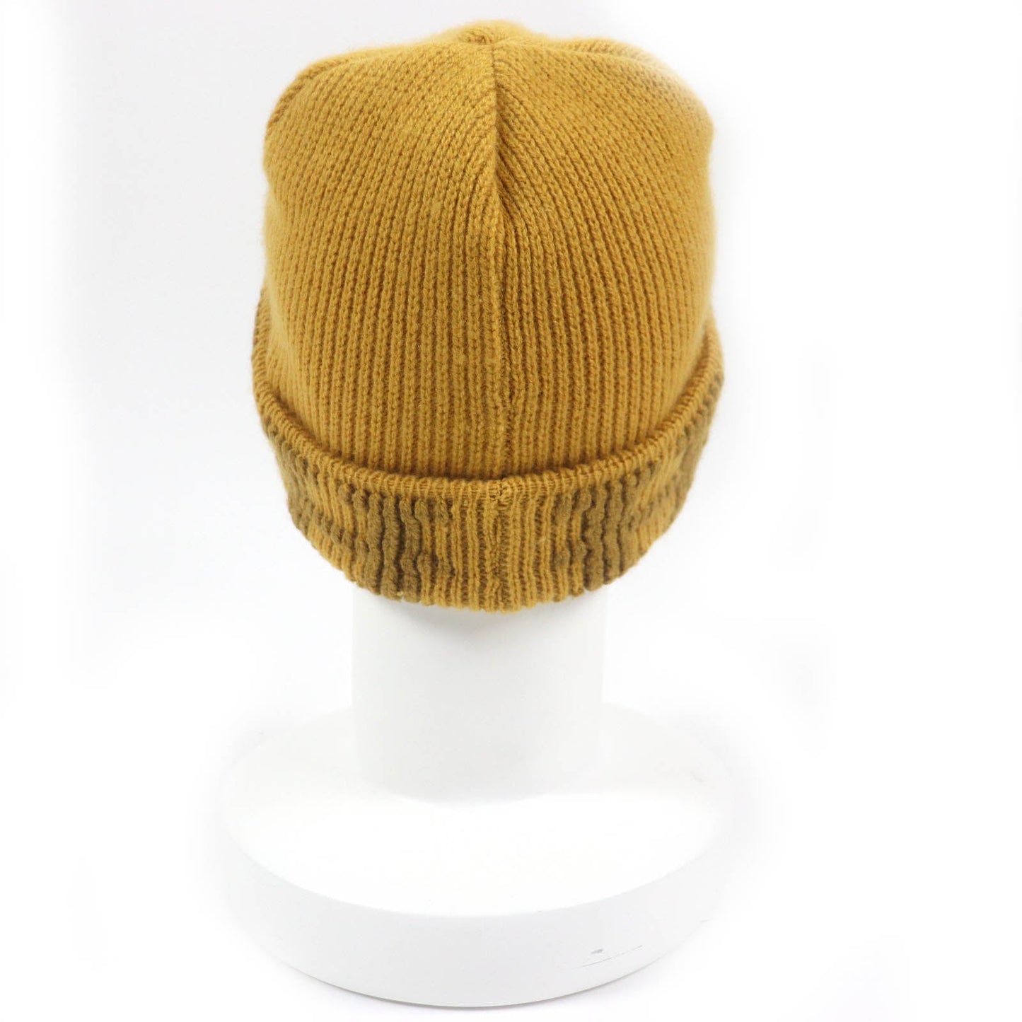 HERMES Knit cap Main: 100% cashmere yellow Women