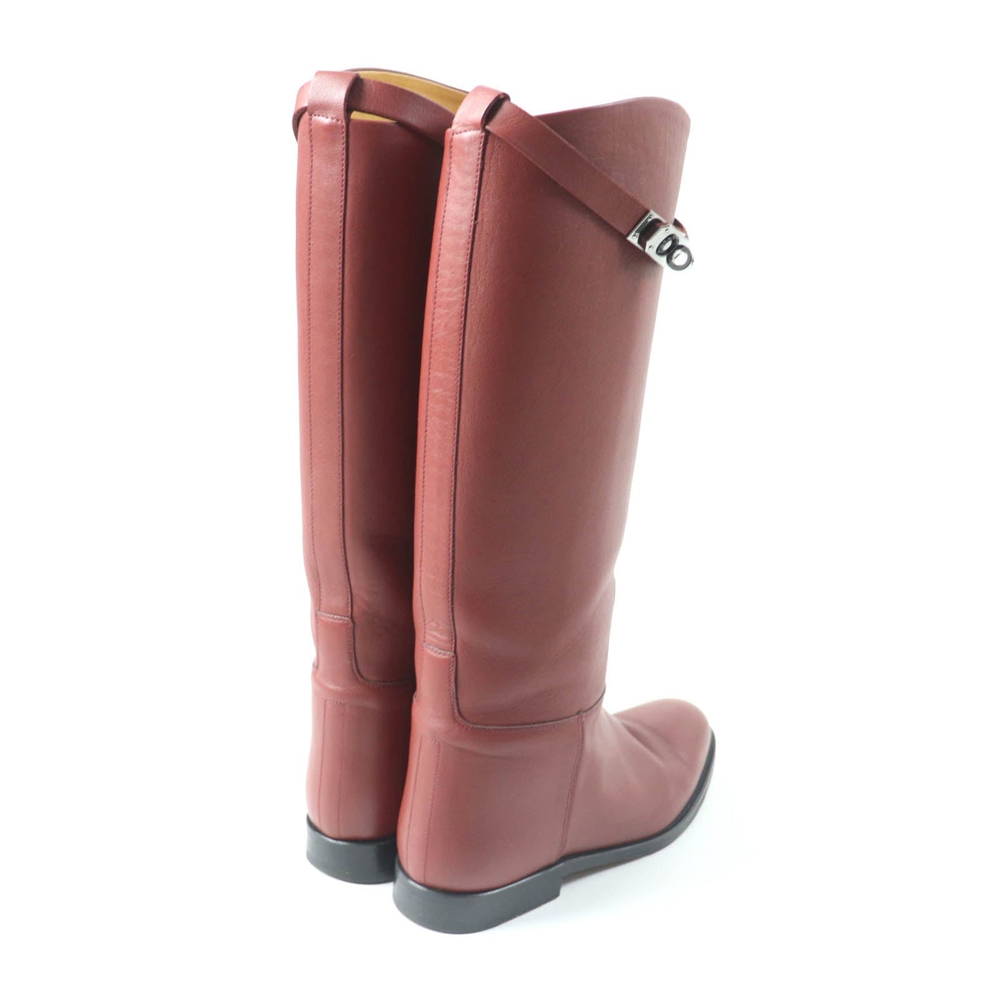 HERMES boots Main: Leather Red type Women 37