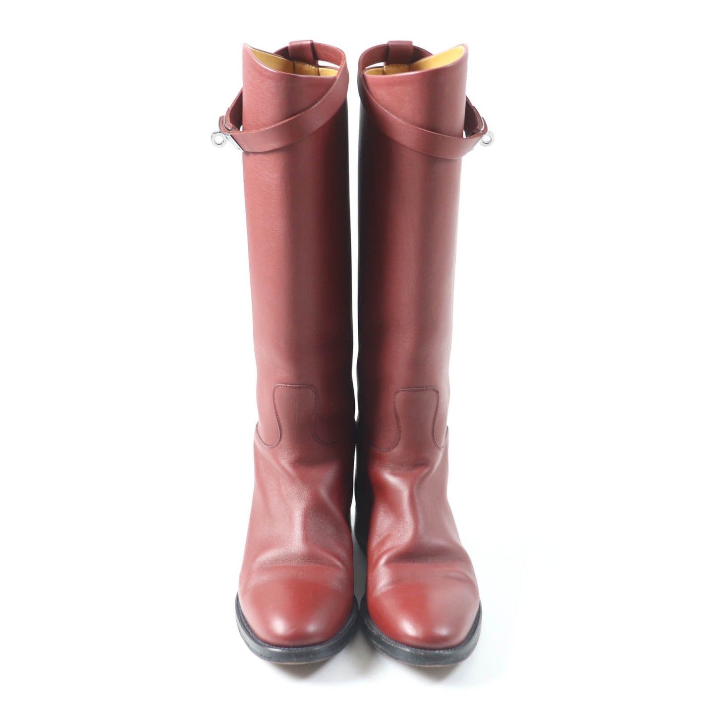 HERMES boots Main: Leather Red type Women 37