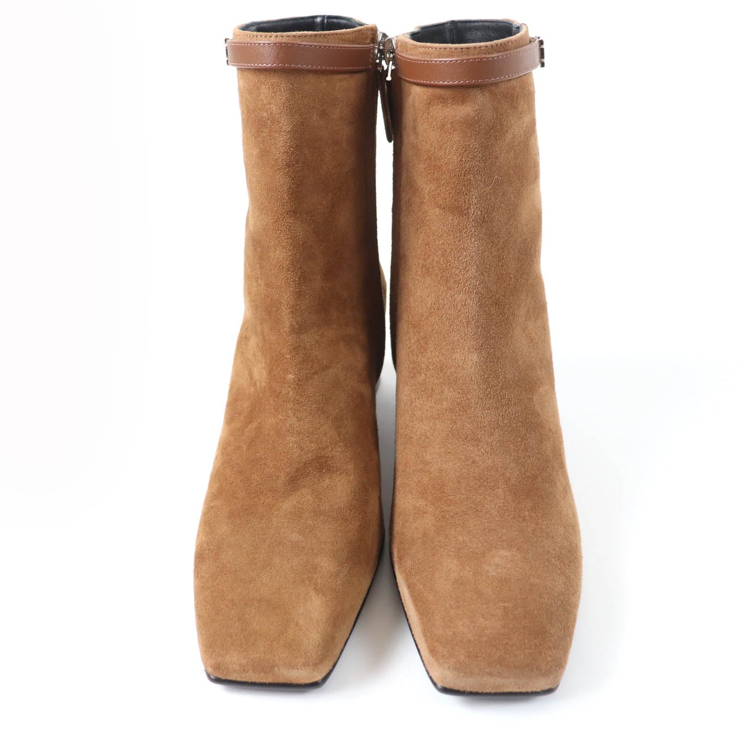 HERMES short boots Main: Suede leather Brown Oh Mage Women 36