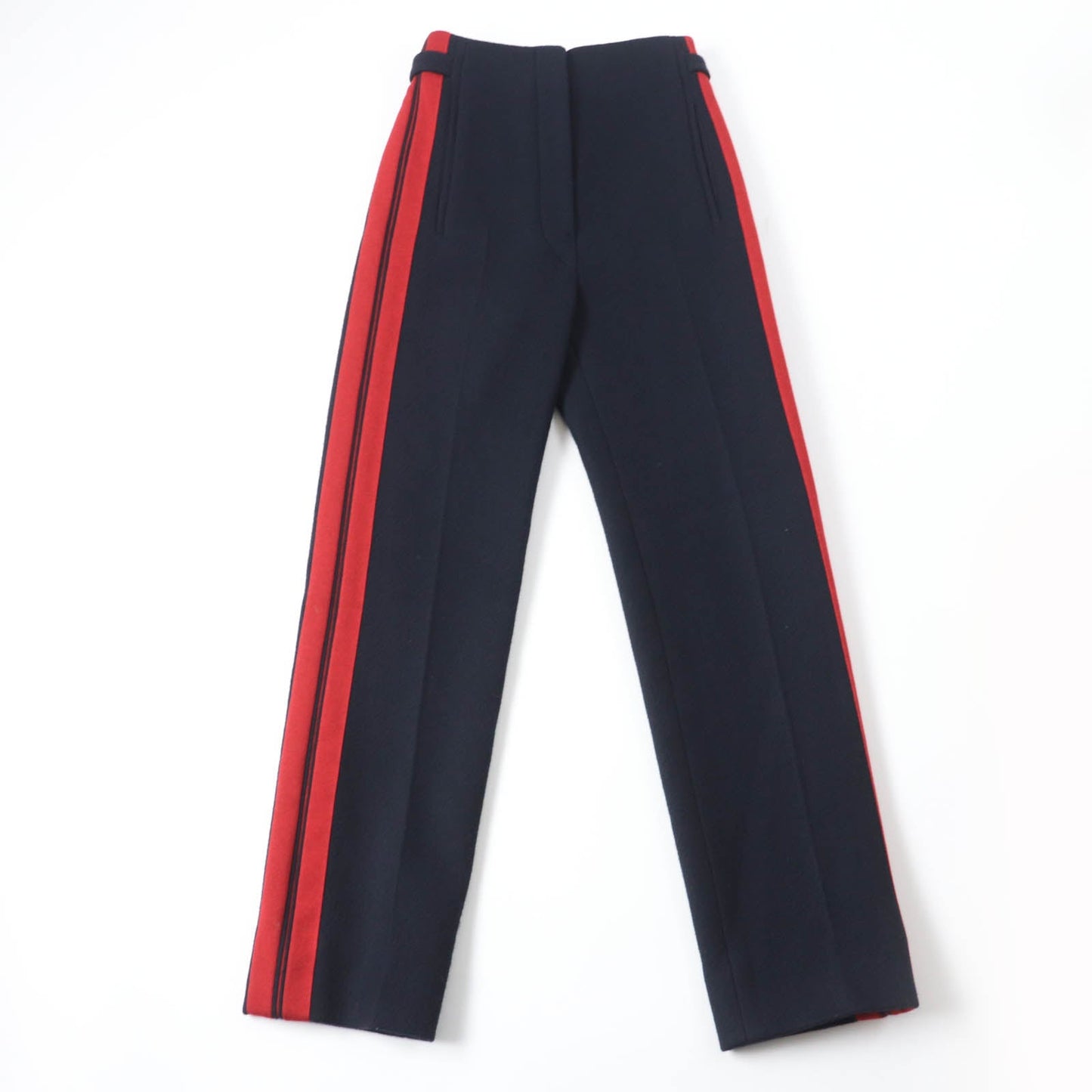 HERMES Pants Main: 100% cashmere, Part: 100% wool Dark navy Women 34