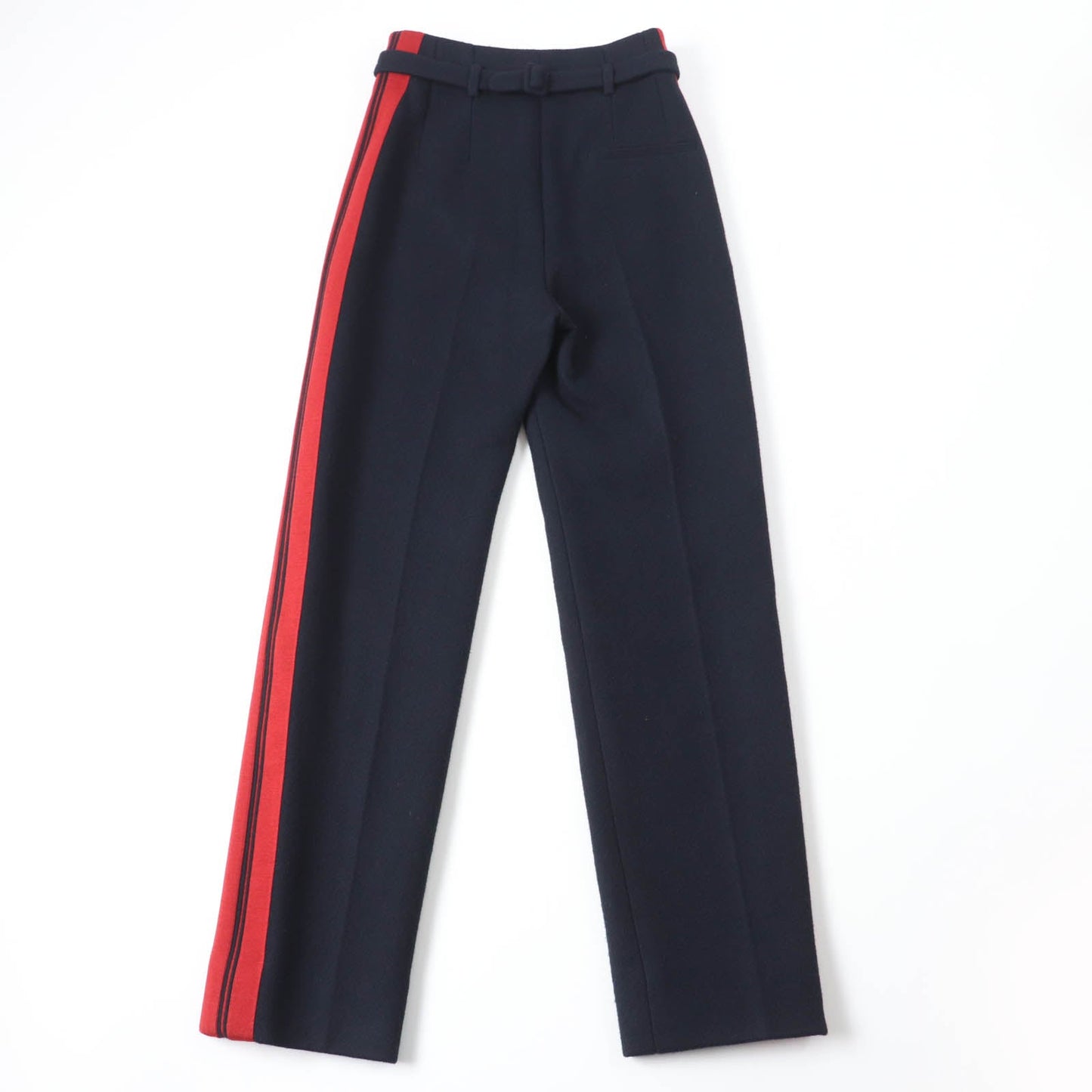 HERMES Pants Main: 100% cashmere, Part: 100% wool Dark navy Women 34