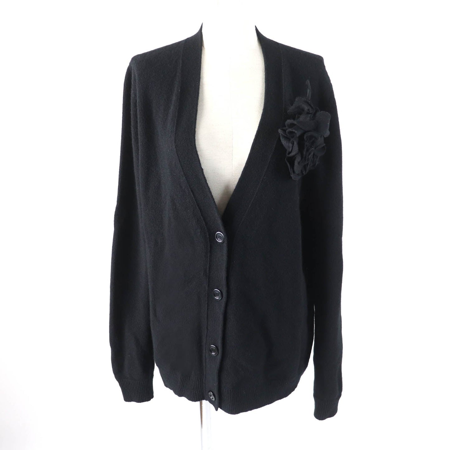 GUCCI cardigan 526719 Main: 70% wool, Main: 30% cashmere, Part: 100% cotton, Part: 100% wool, Part: 100% cashmere black Women L