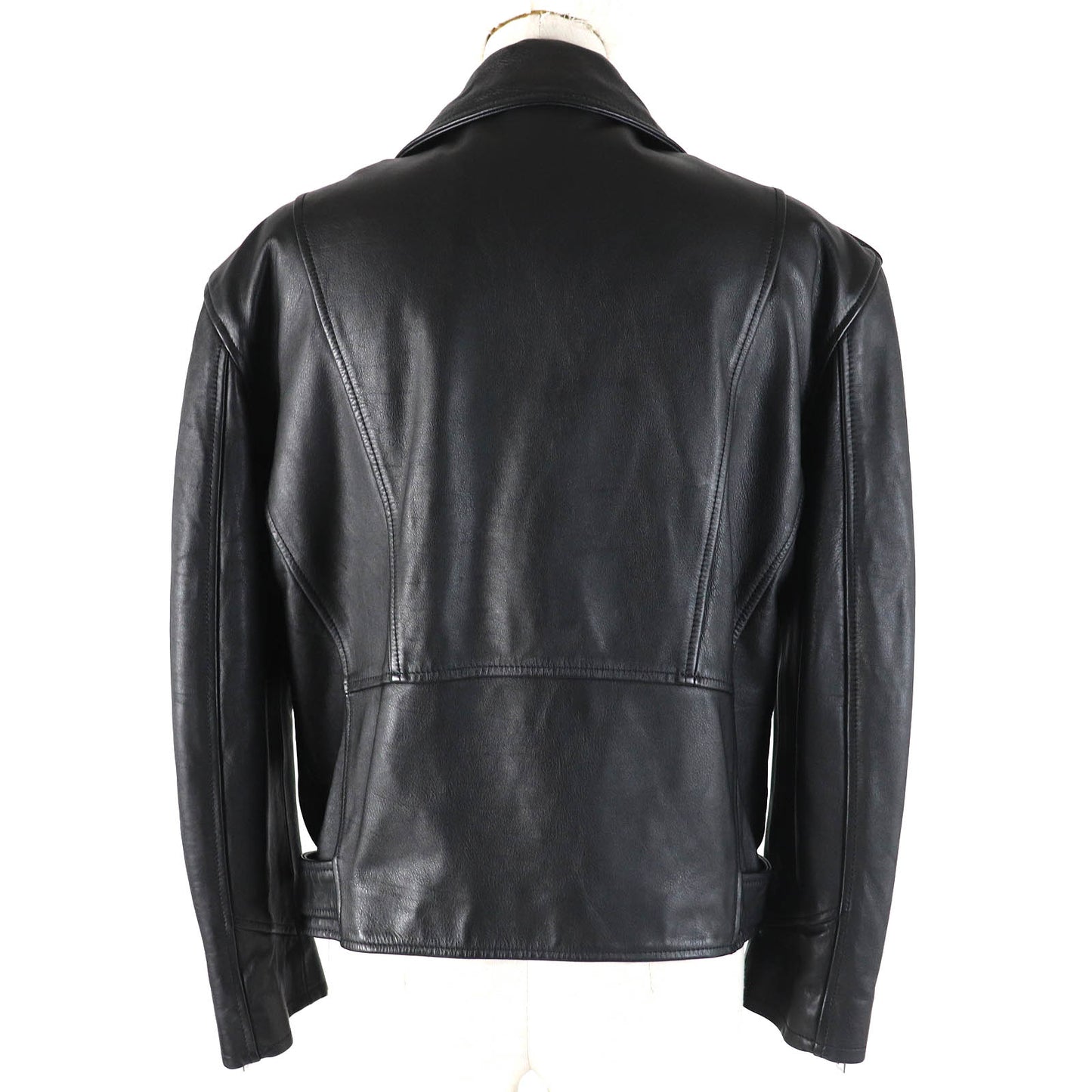 CELINE Jacket 2EG91599E Outer: Cowhide, Lining: 100% Cupra, Filling: 100% Polyester black LOOSE BIKER JACKET Women 34