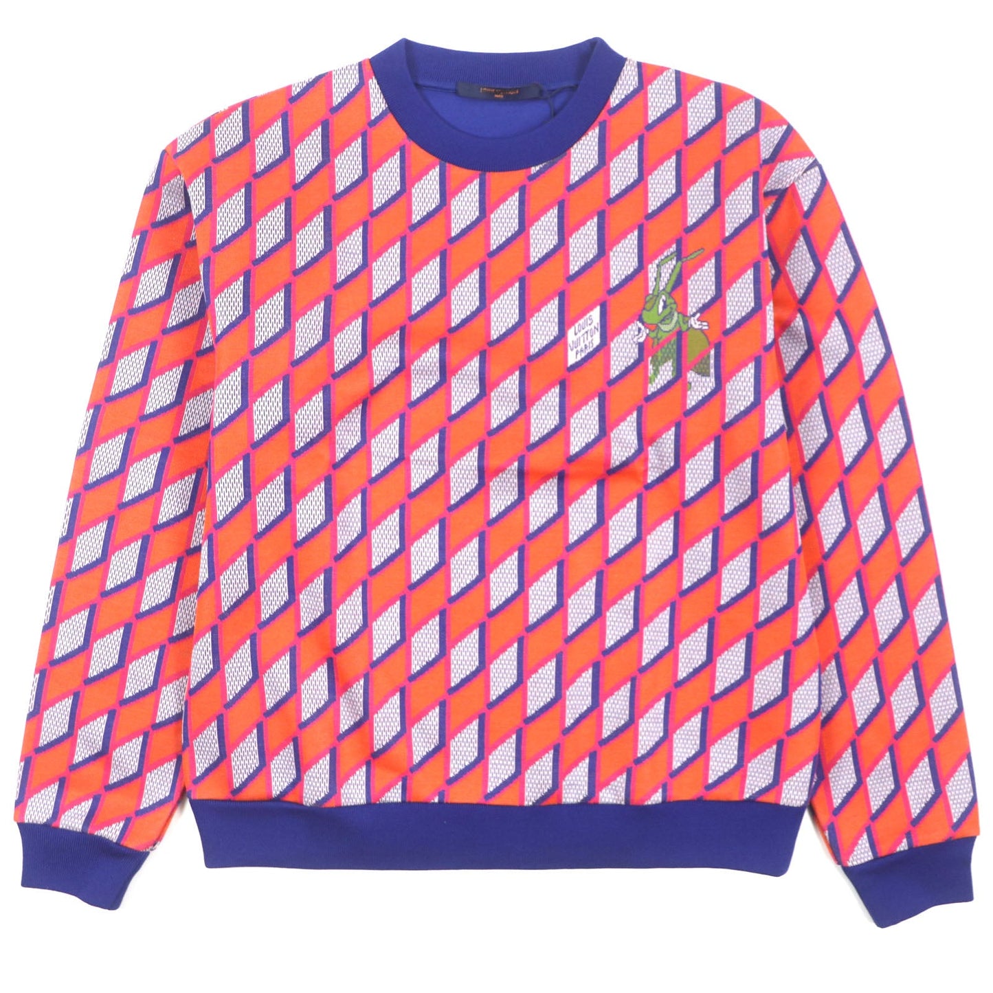 LOUIS VUITTON knit Main: 100% cotton Multi Diamond Damier mens S