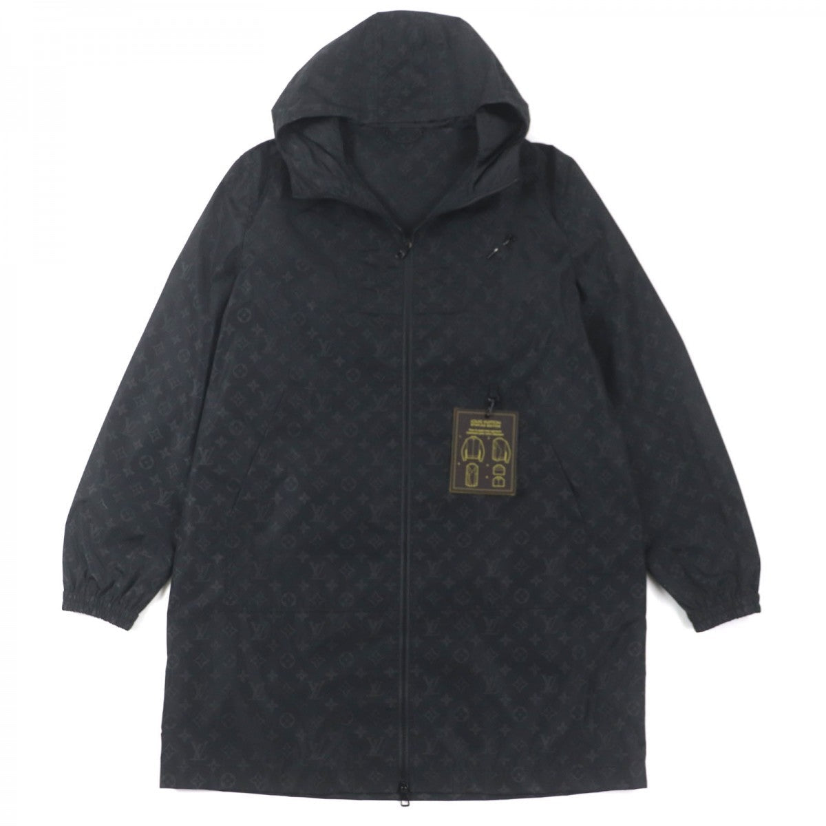 LOUIS VUITTON Mountain Hoodie HNK48W Outer: 100% nylon, Lining: 100% nylon black mens 50