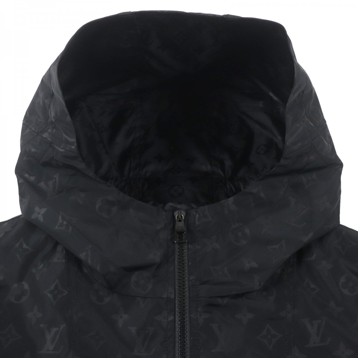 LOUIS VUITTON Mountain Hoodie HNK48W Outer: 100% nylon, Lining: 100% nylon black mens 50