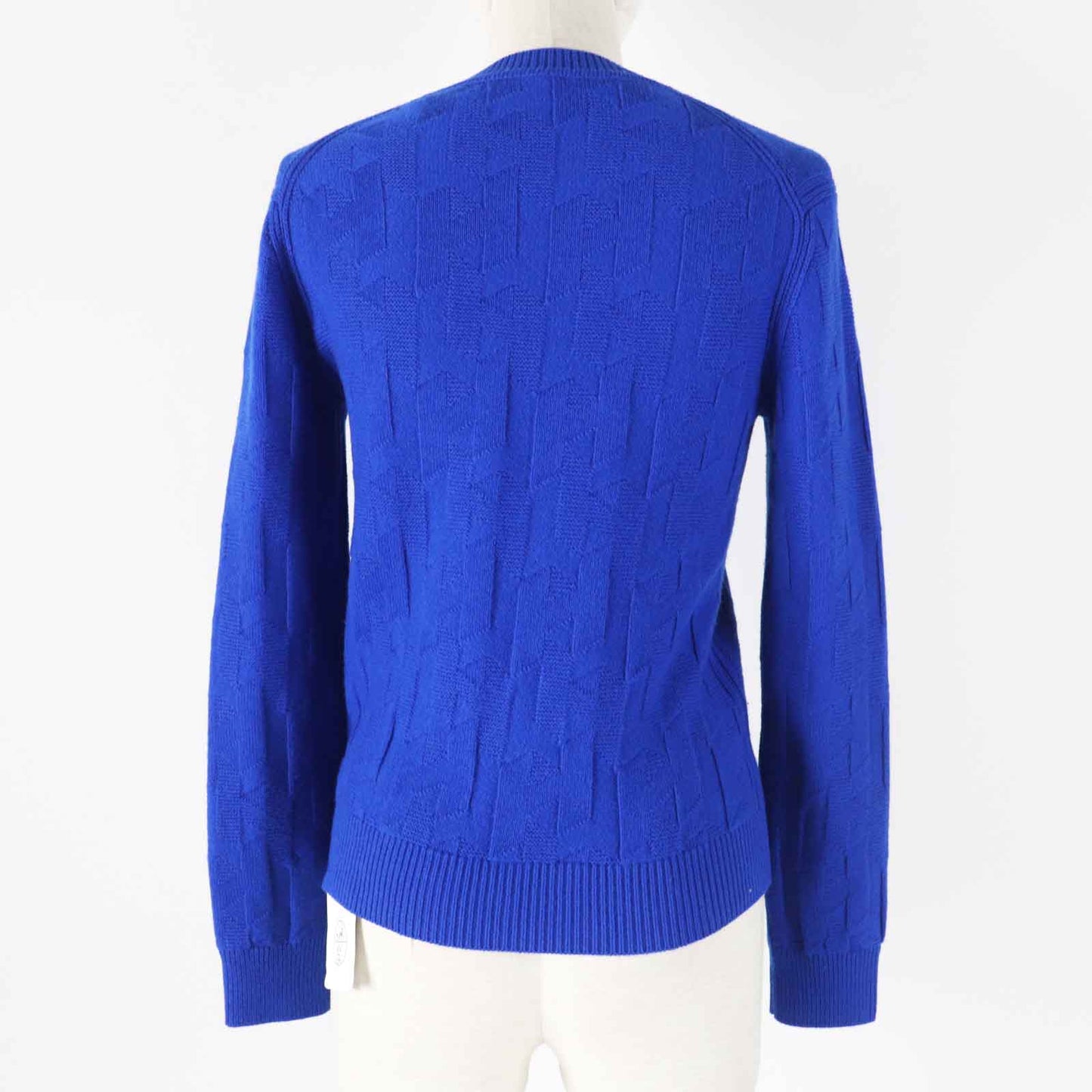 HERMES knit 4E2611D3 Main: 100% virgin wool Blue Ocean Women 34