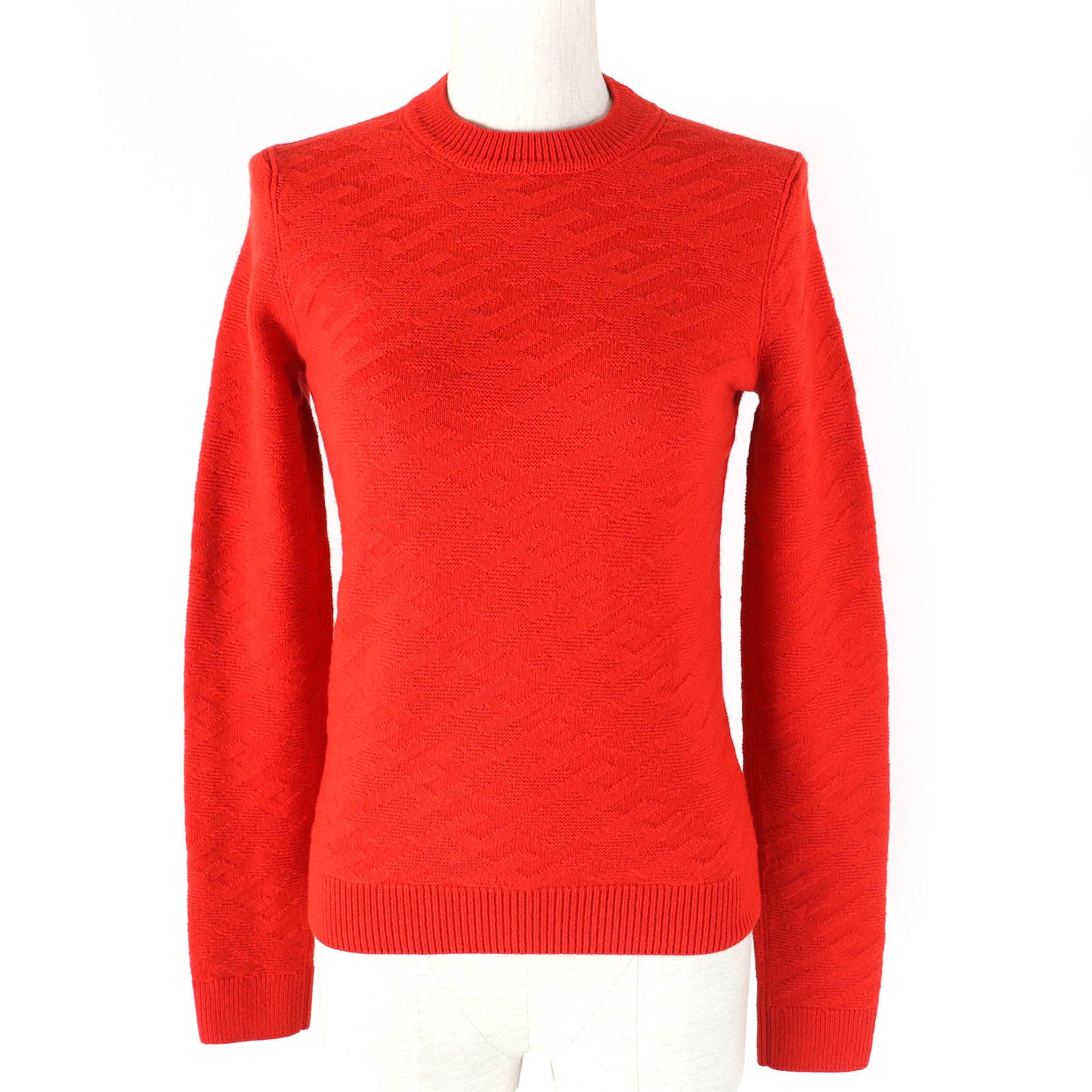 HERMES knit 2E2624DE Main: 100% wool Red Women 34