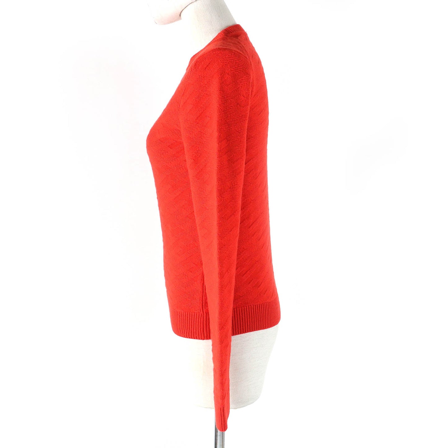 HERMES knit 2E2624DE Main: 100% wool Red Women 34
