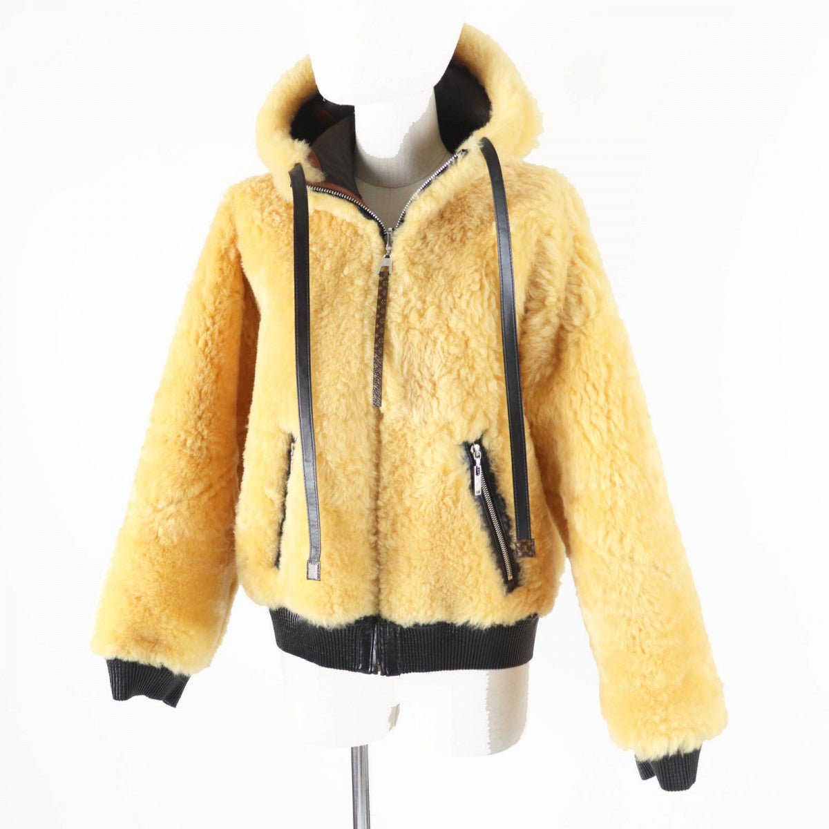 LOUIS VUITTON Mouton jacket FJLJ12XKN Outer: Sheepskin, Lining: 80% Polyester, Lining: 20% Polyurethane, Leather part: Sheepskin Dark brown Women