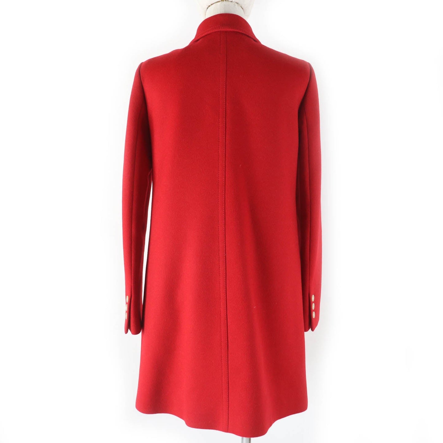 GUCCI Stainless collar coat 406947 ZFW04 Outer: 90% wool, Outer: 10% angora, Lining: 80% rayon, Lining: 20% polyester Red Women 38