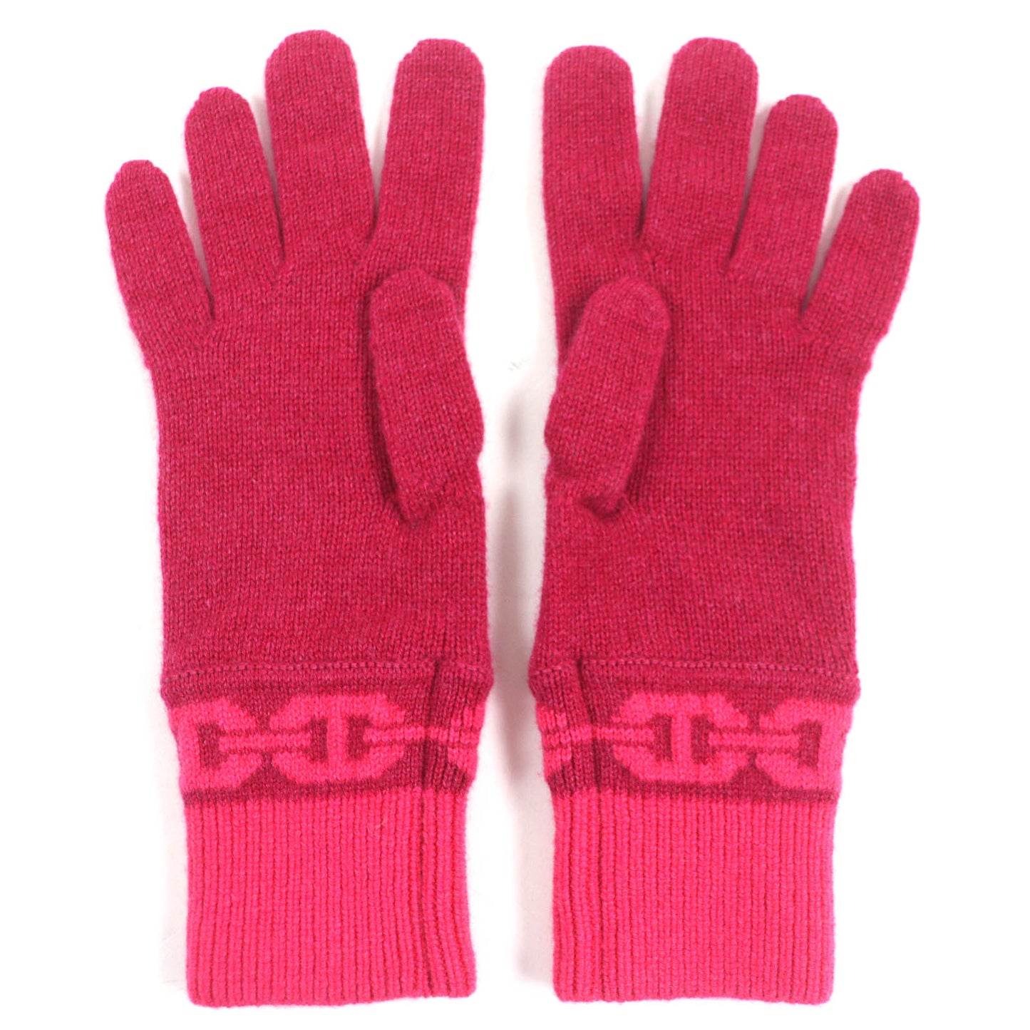 HERMES gloves H232006G Main: 99% cashmere, Main: 1% elastane Rose Extreme HEAVEN Women S