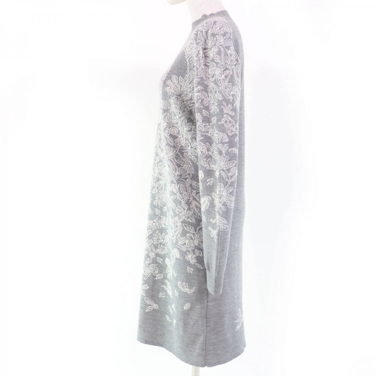 HERMES one piece cashmere gray JUNGLE LOVE 36
