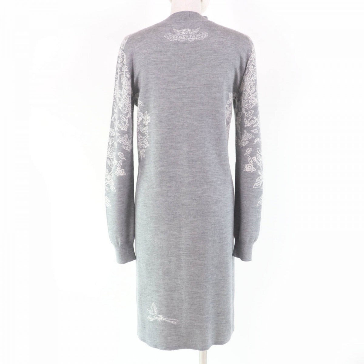 HERMES one piece cashmere gray JUNGLE LOVE 36