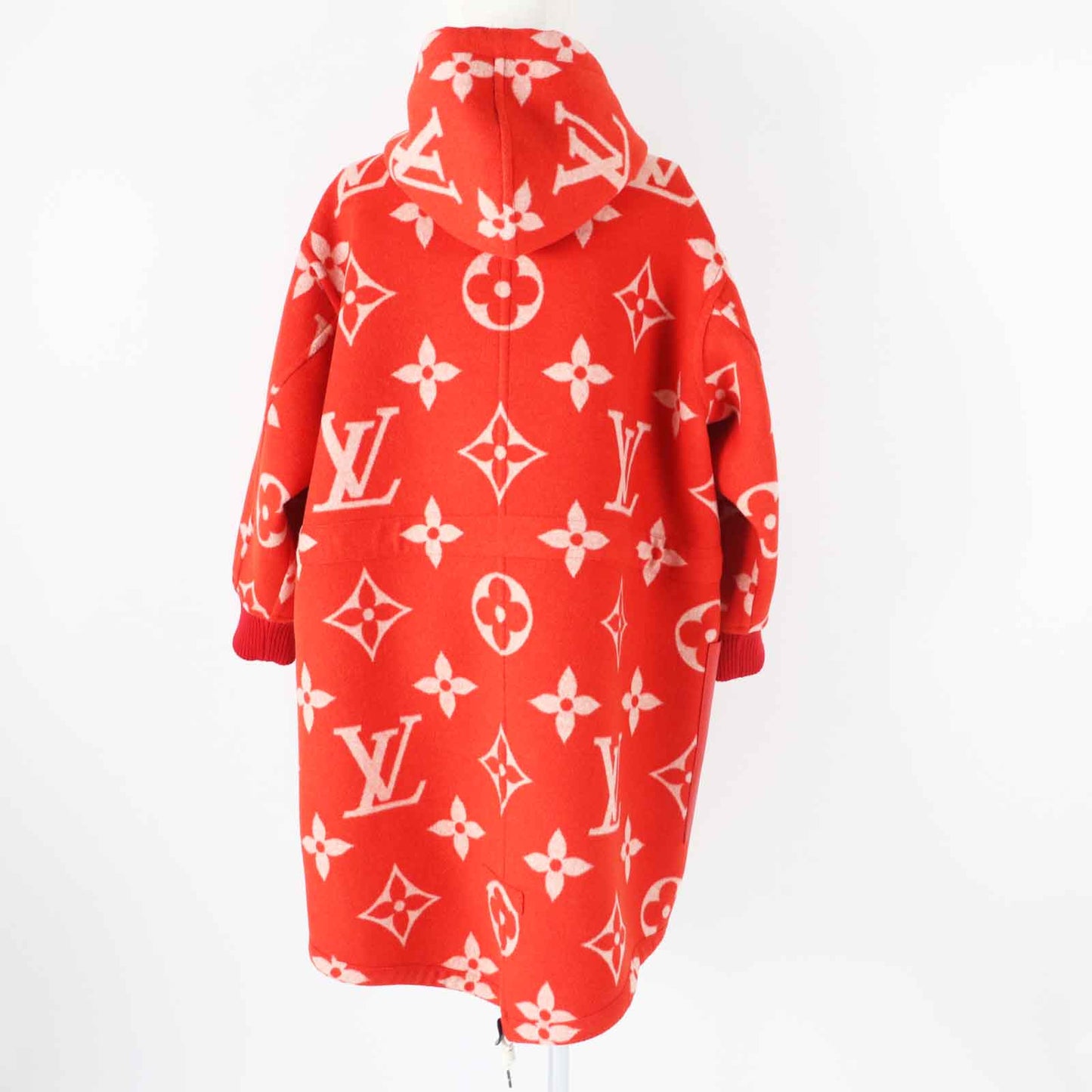 LOUIS VUITTON coat FMCO07 Outer: 99% wool, Outer: 1% silk, Part: 80% wool, Part: 13% nylon, Part: 1% polyurethane Red white Women 36