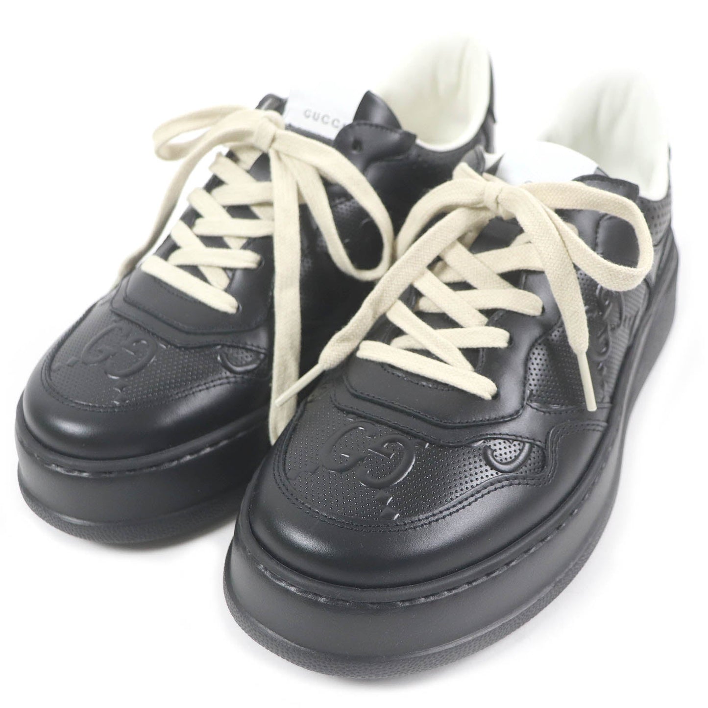 GUCCI sneakers 669582 Main: Leather black mens 6