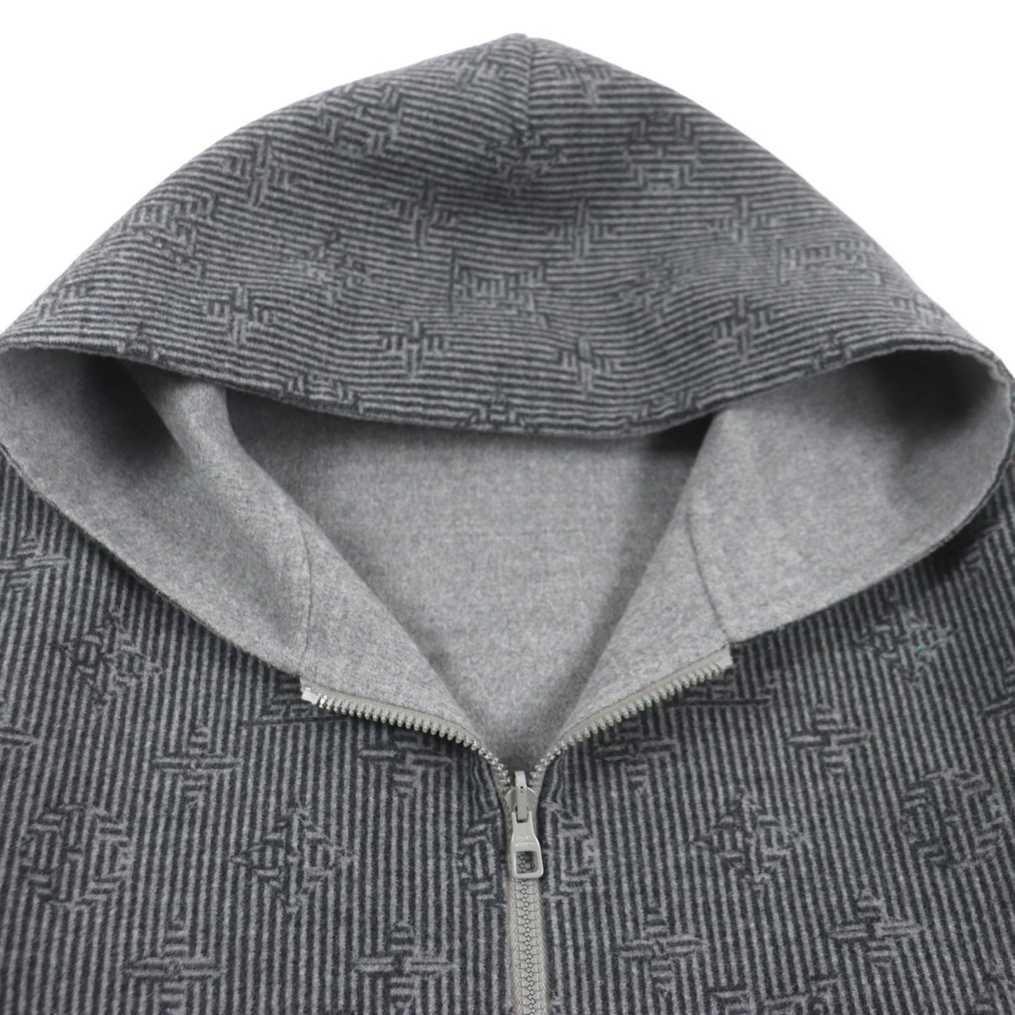LOUIS VUITTON Blouson HOB52E Main: 99% wool, Main: 1% nylon gray Monogram mens 50