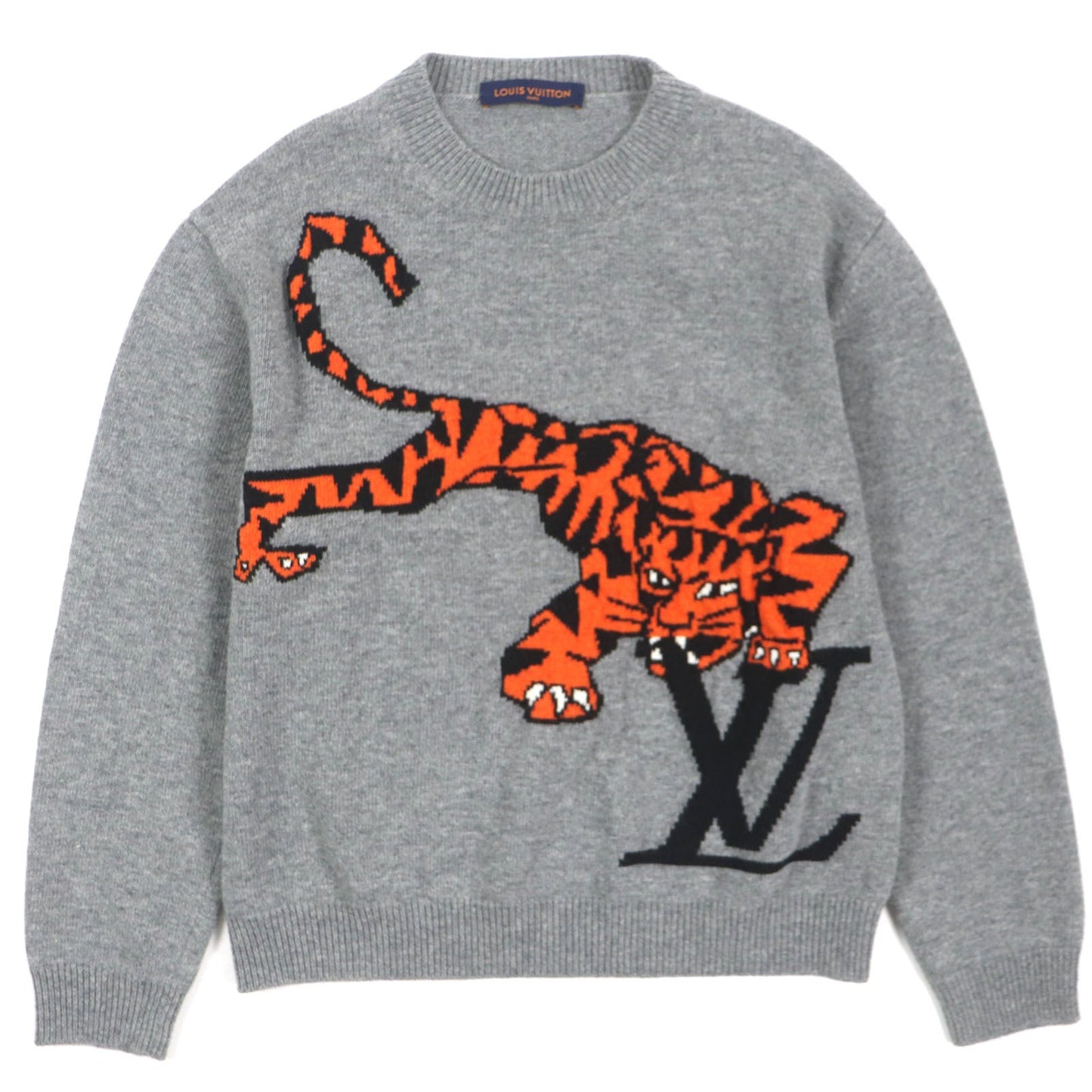 LOUIS VUITTON sweater HMN77W Main: 100% wool gray Amen Break mens S