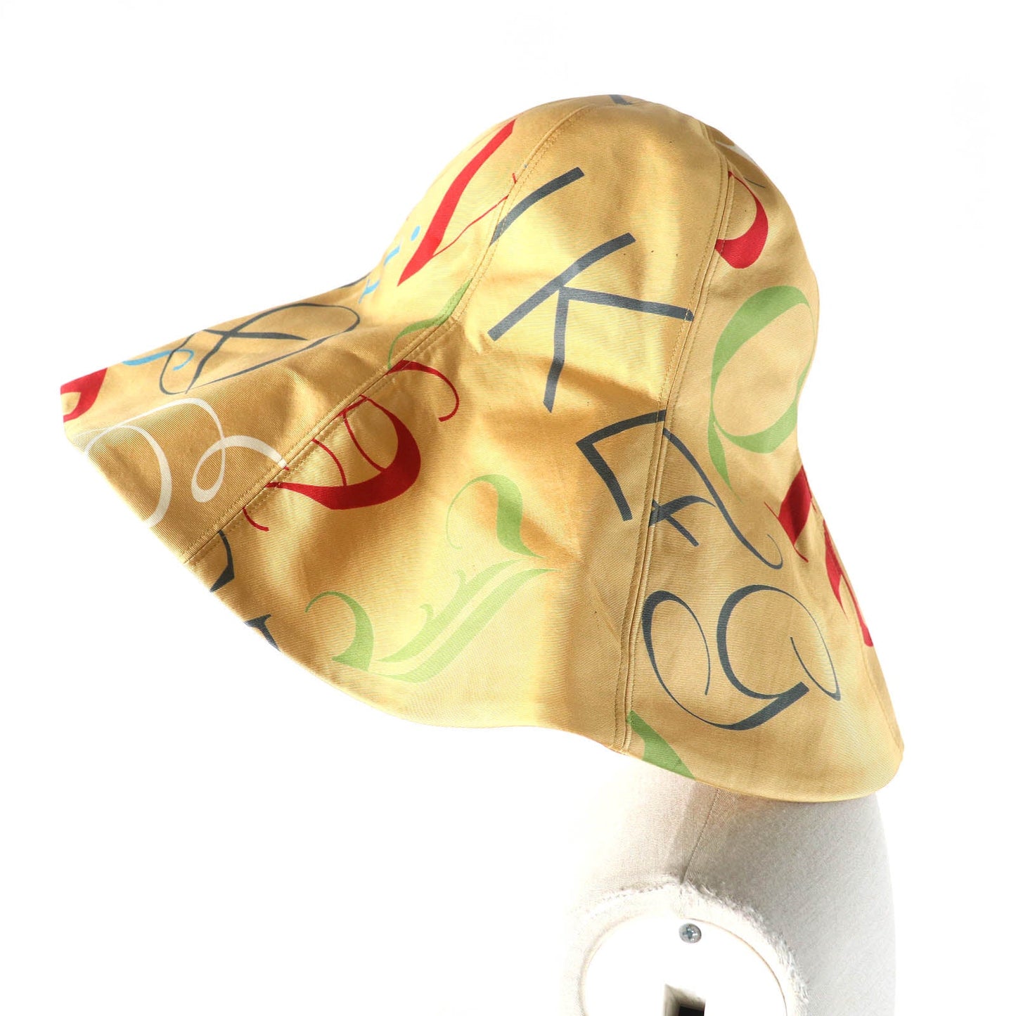 HERMES hat Outer: 100% silk, Lining: 50% linen, Lining: 50% silk Beige multicolor Women