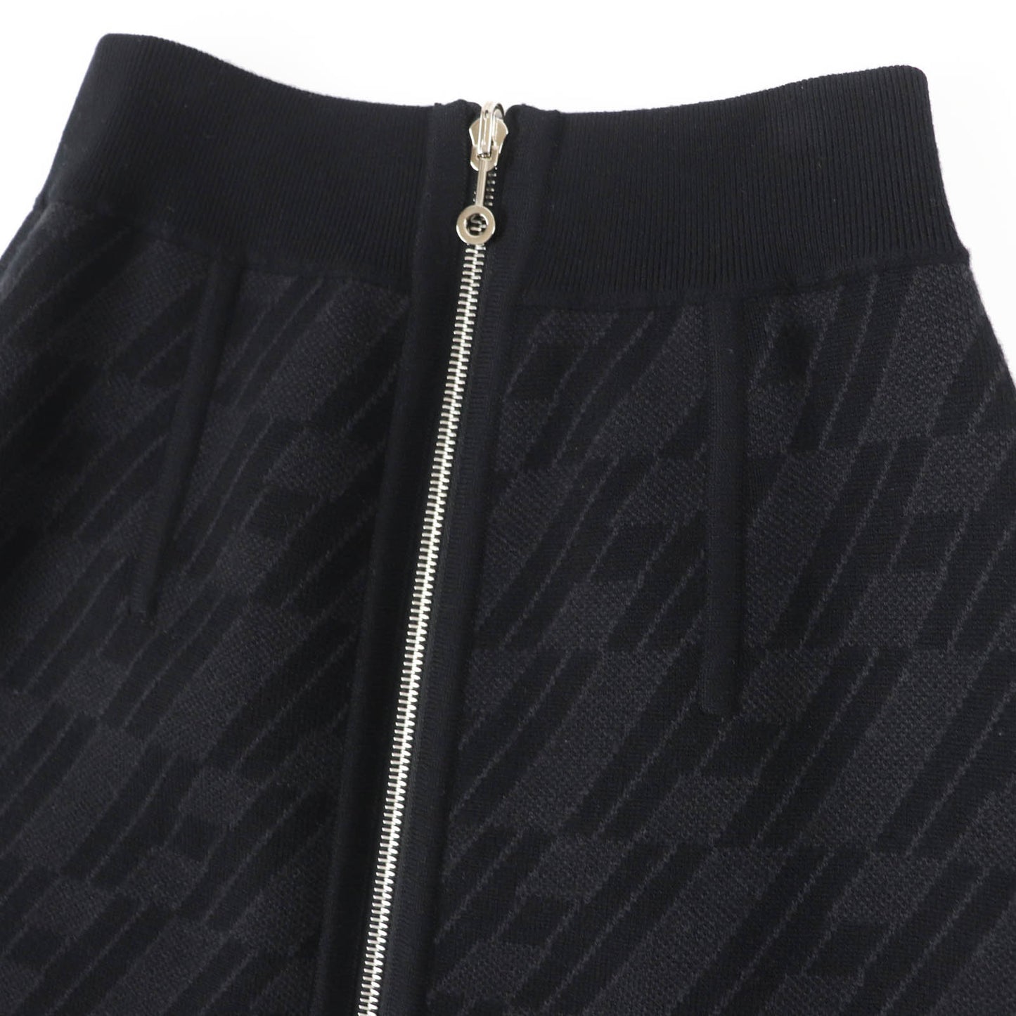 HERMES skirt 3H2300D2 Main: 88% wool, Main: 10% cashmere, Main: 2% polyurethane, Part: 84% wool, Part: 9% cashmere Black Grey Women 34