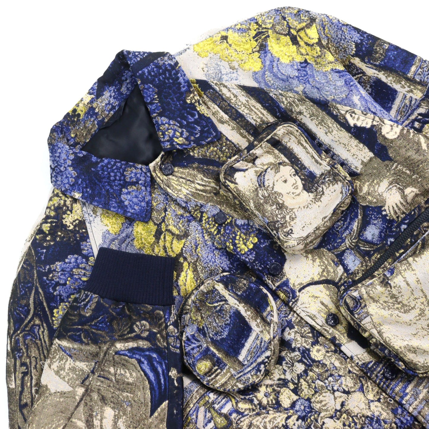 LOUIS VUITTON Blouson HIB11W Outer material: 52% polyester, Outer material: 48% cotton, Lining: 100% cupra Multicolor All-over Pattern mens 52