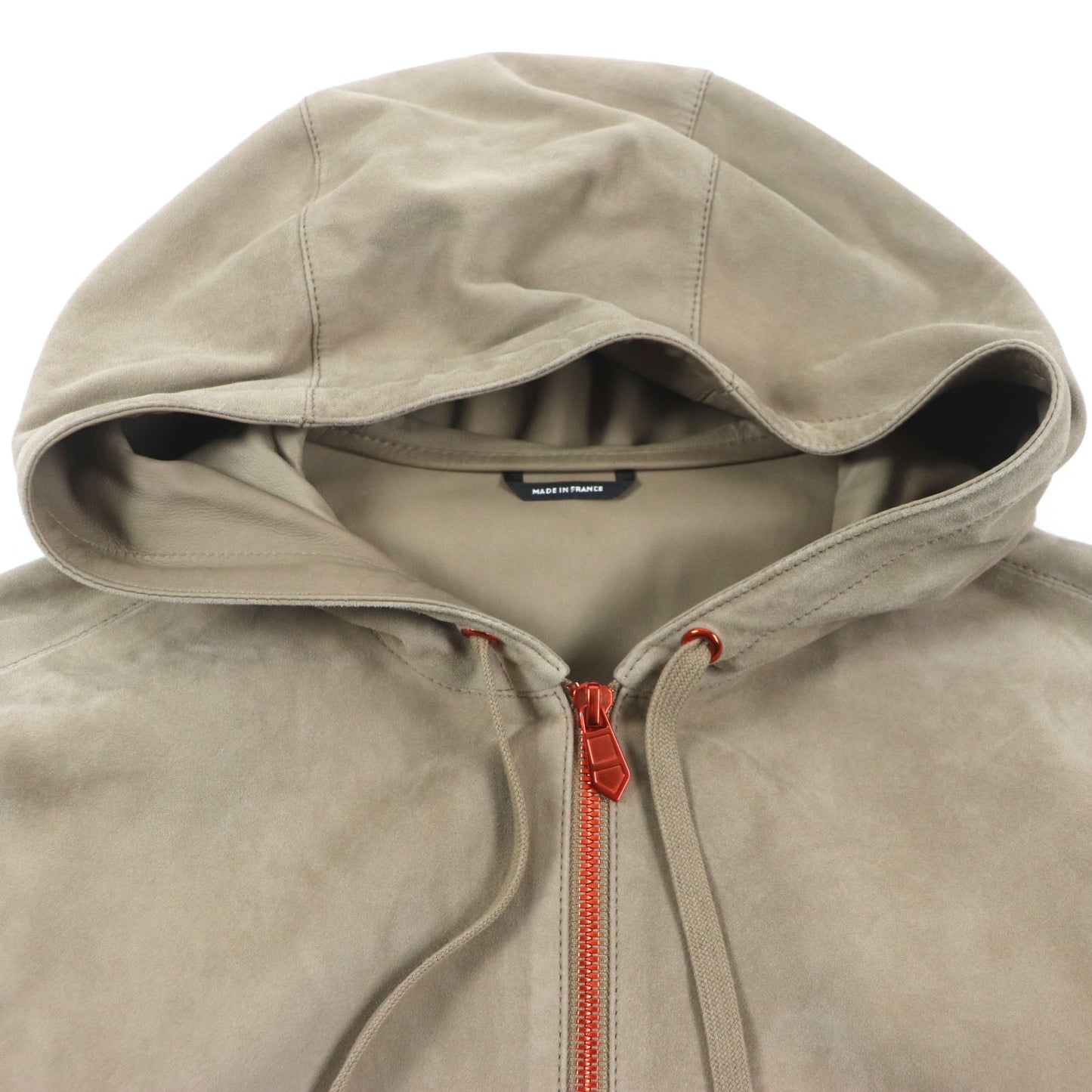 HERMES Jacket Main: Reindeer leather, Sleeve lining: 100% Cupra, Part: 100% Cotton Beige orange mens 44