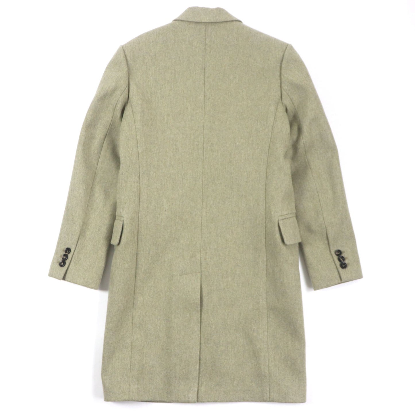 BOTTEGAVENETA Chester coat 647389 Outer: 80% wool, Outer: 20% nylon, Lining: 100% rayon, Lining: 100% cotton Green type mens 46